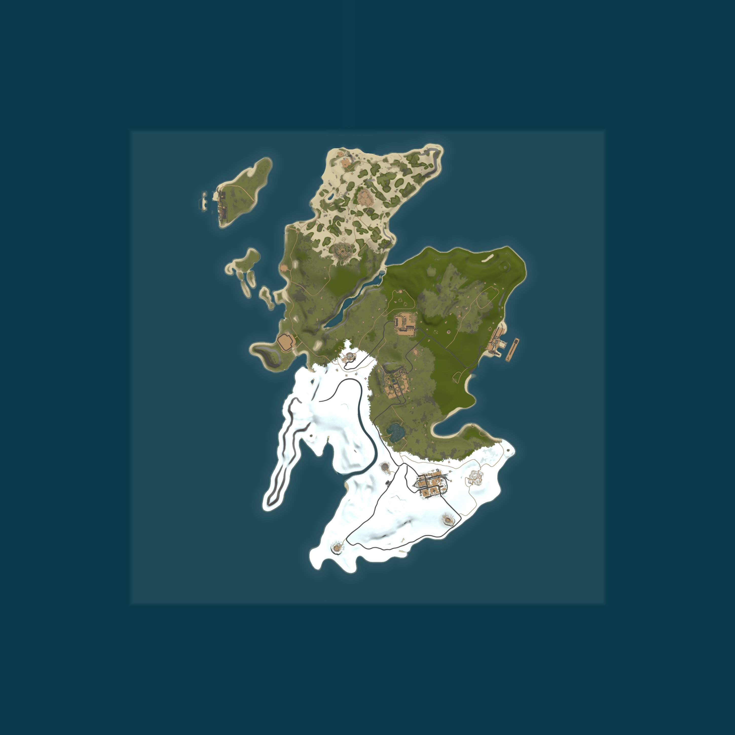 Custom Map, size 3800, seed 1337