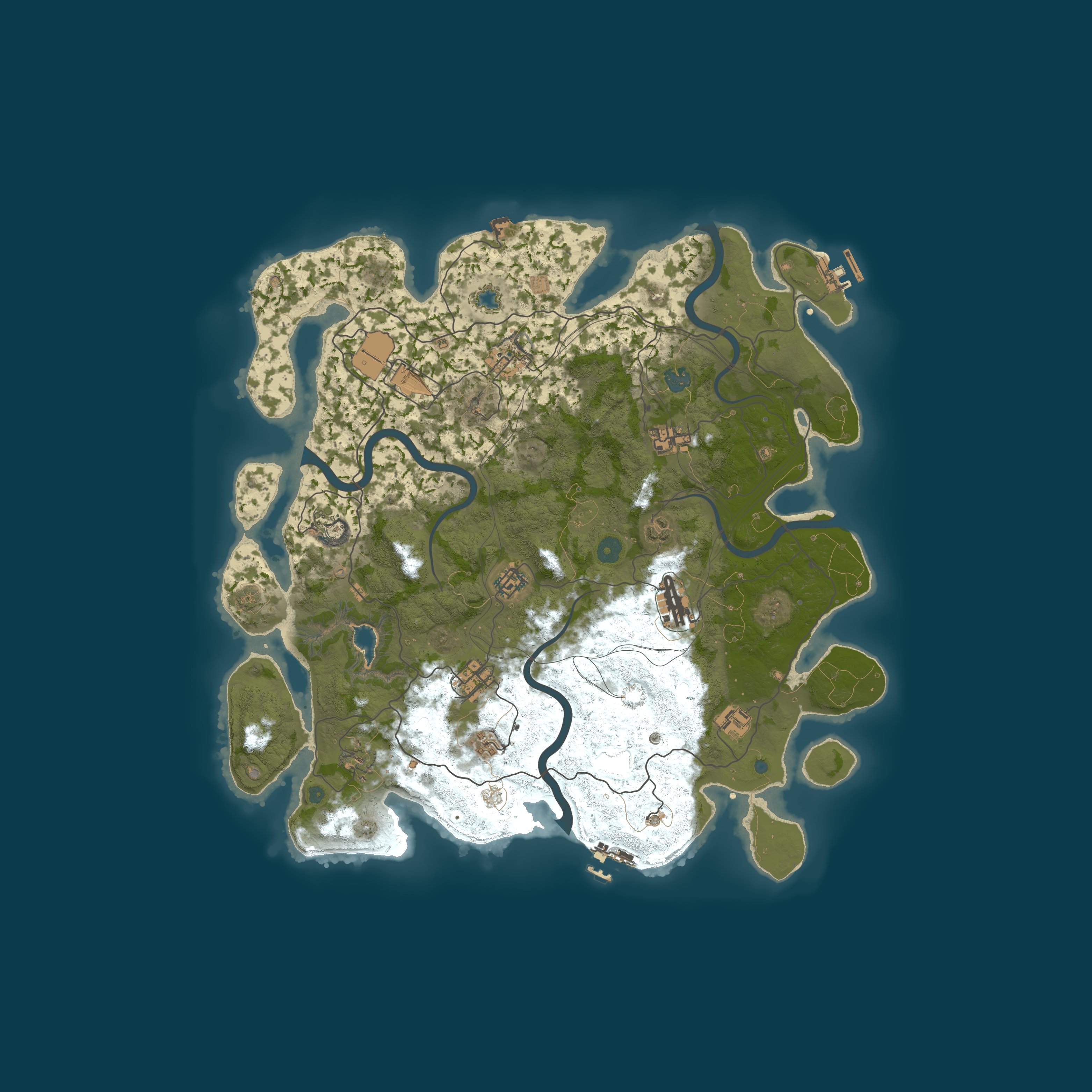 Procedural Map, size 4250, seed 1337