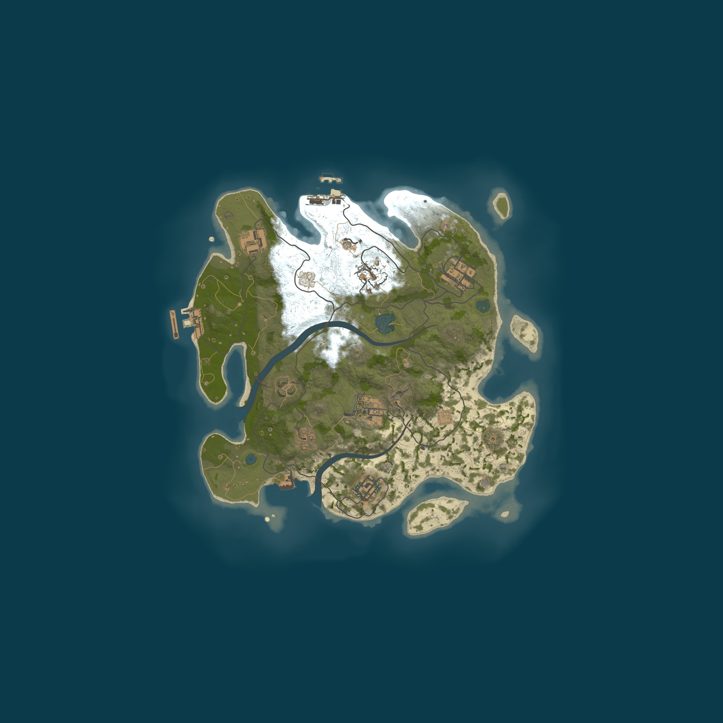 Procedural Map, size 3000, seed 887359514