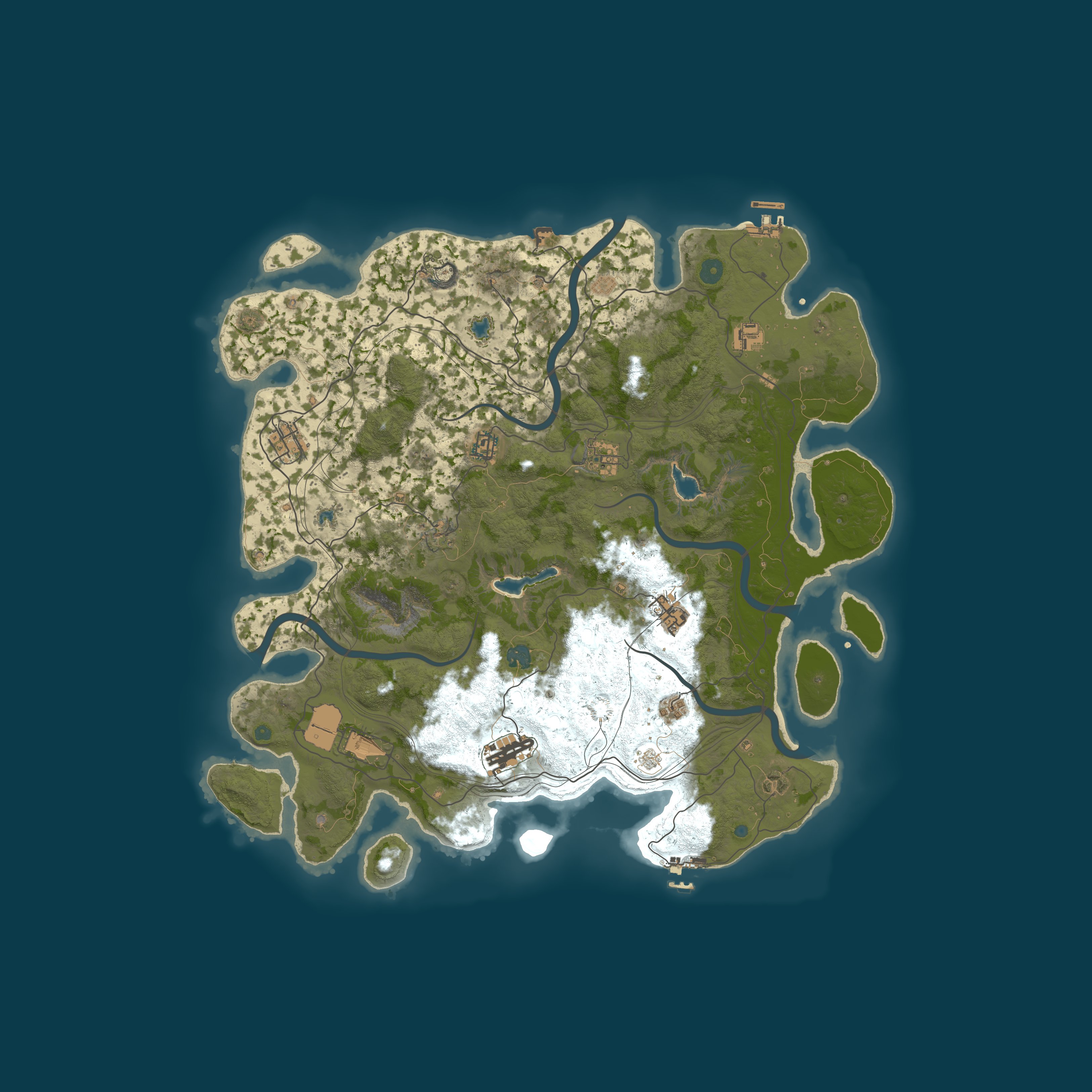 Procedural Map, size 4500, seed 663008107