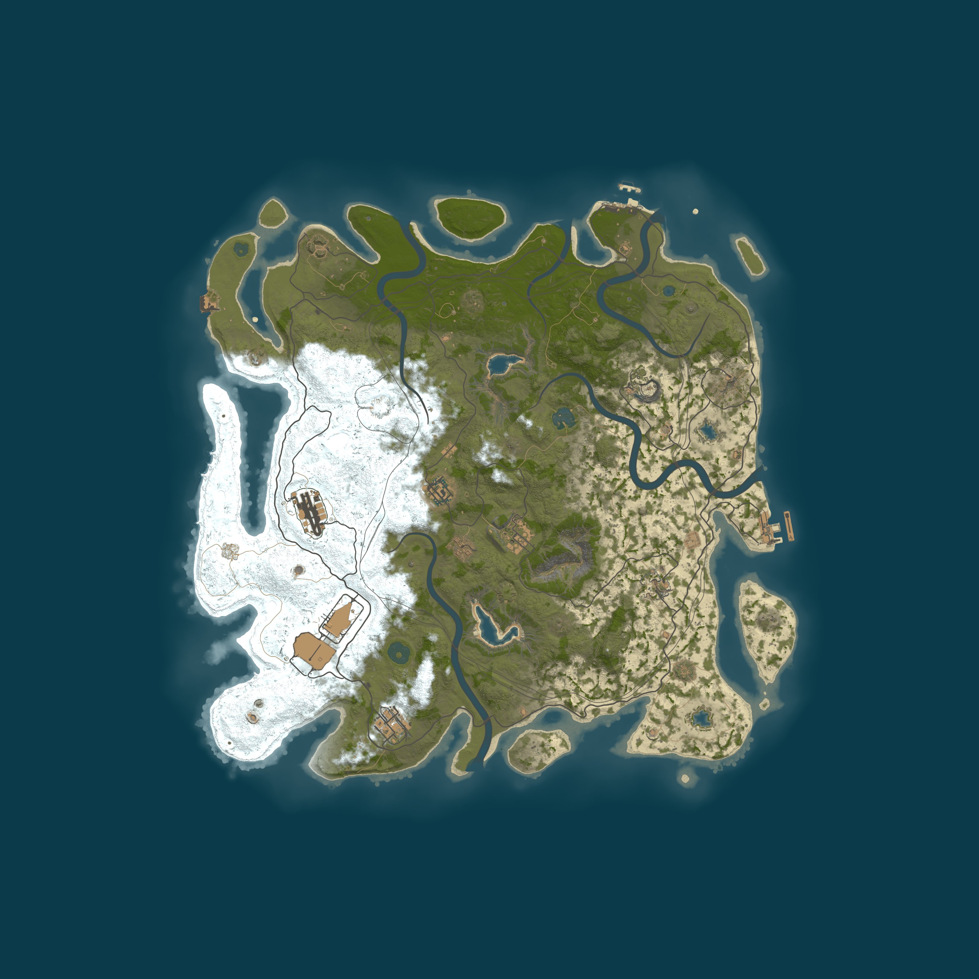 Map for [AU] Rust Captain Server - Weekly Fri Solo/Duo only