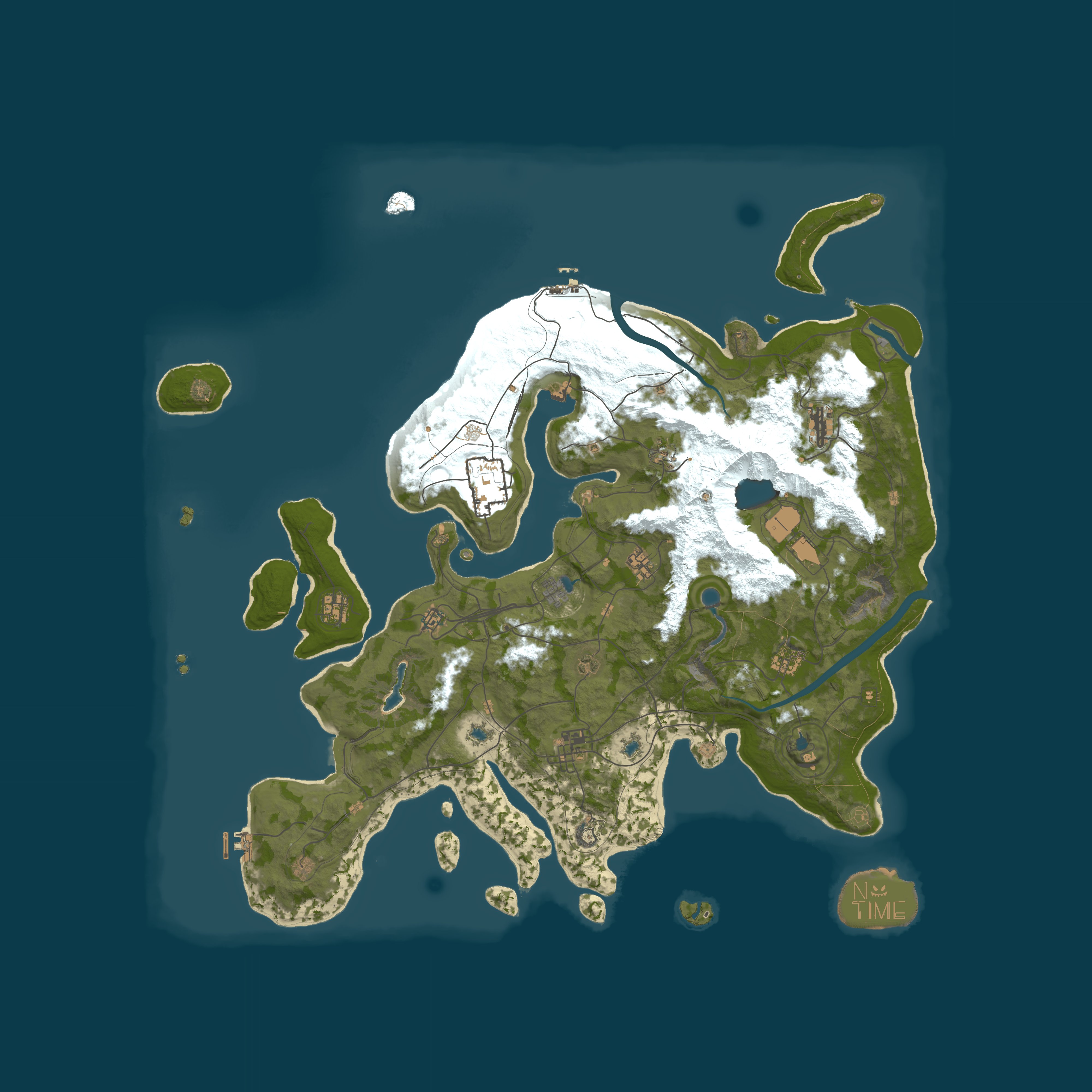 Map for NoTime US PvP 5x Custom [Events|SkillTree|Skins|RaidBases]