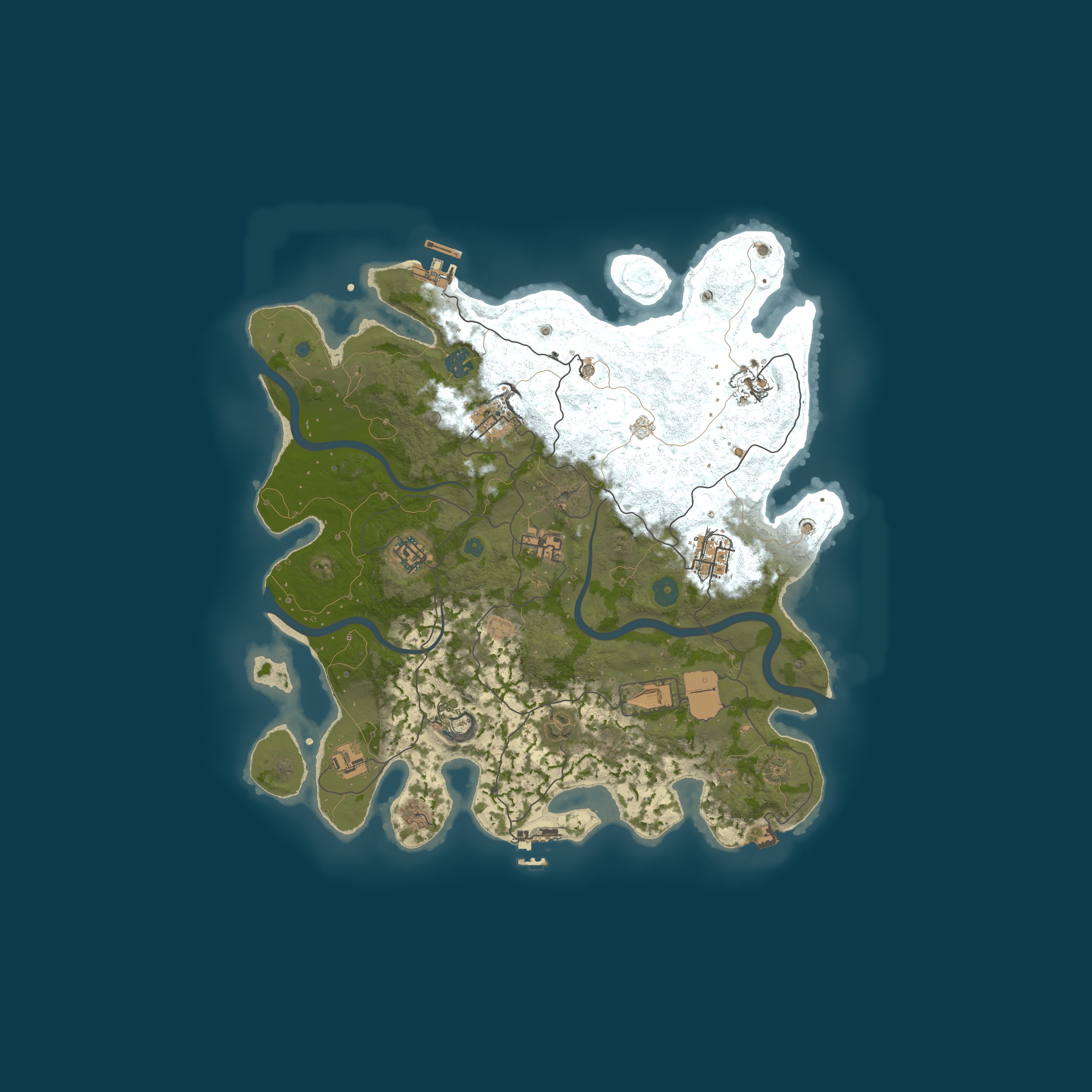 Procedural Map, size 3750, seed 313091