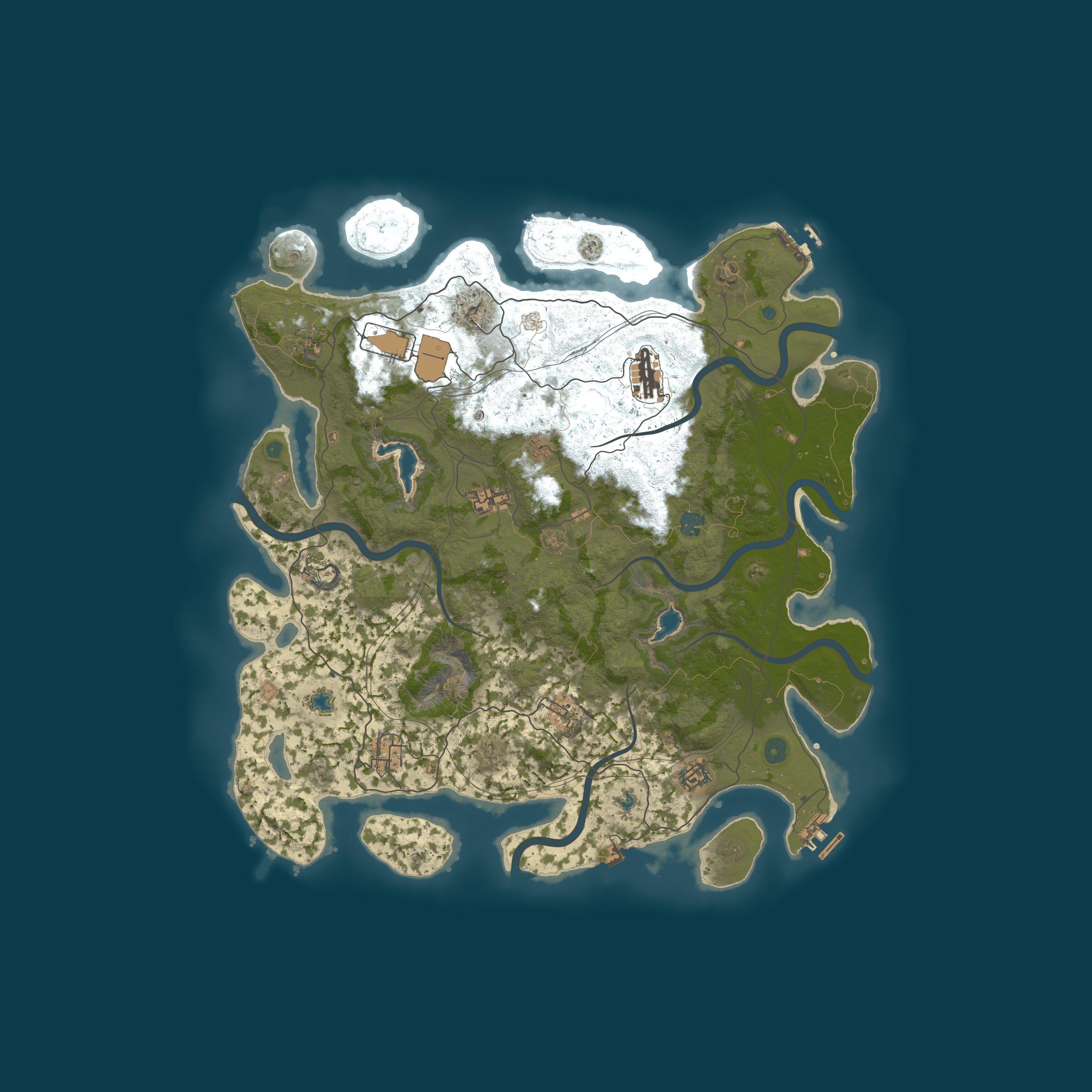 Map for AshRaiders EU 2X Monthly|Solo/Duo/Trio
