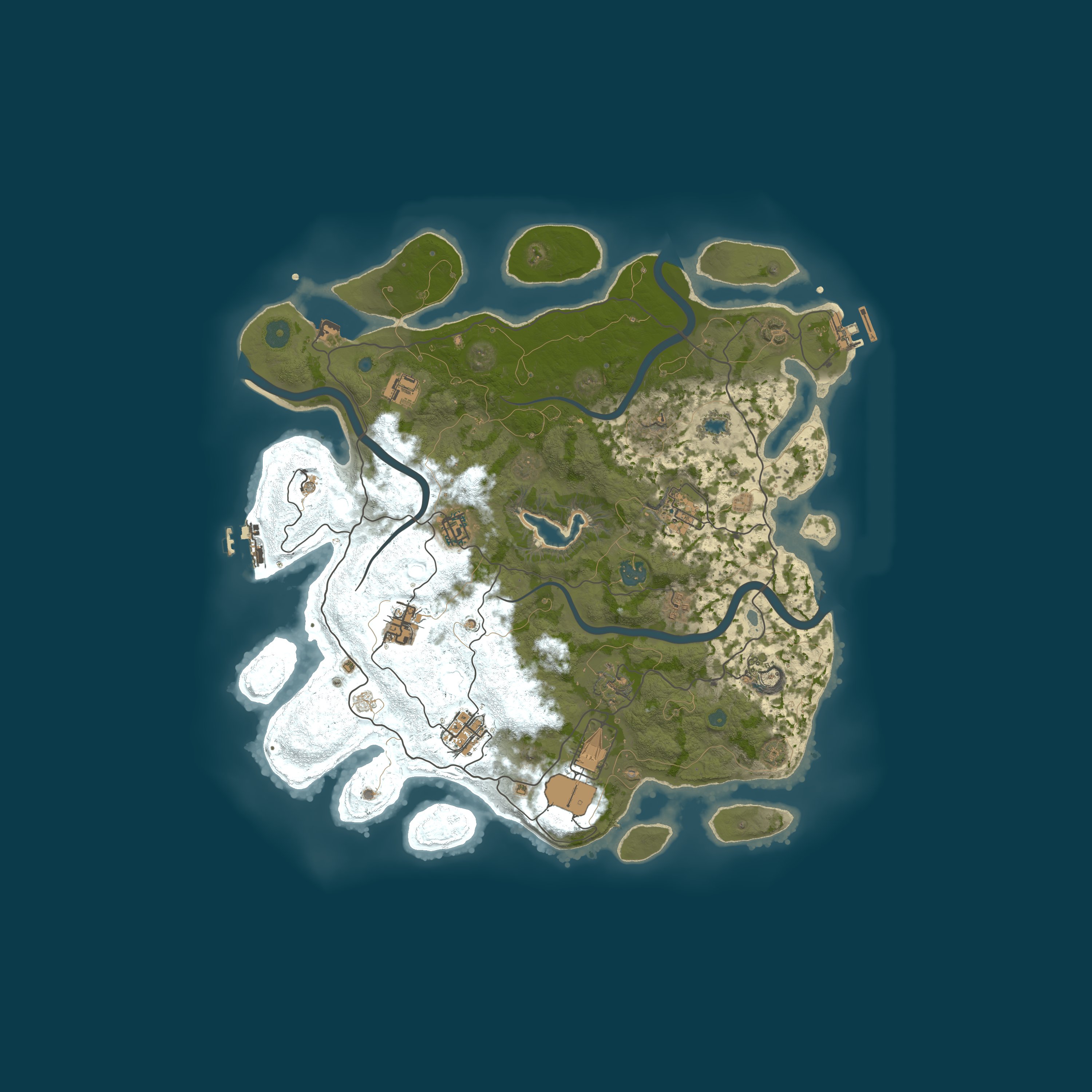 Procedural Map, size 4000, seed 647220623
