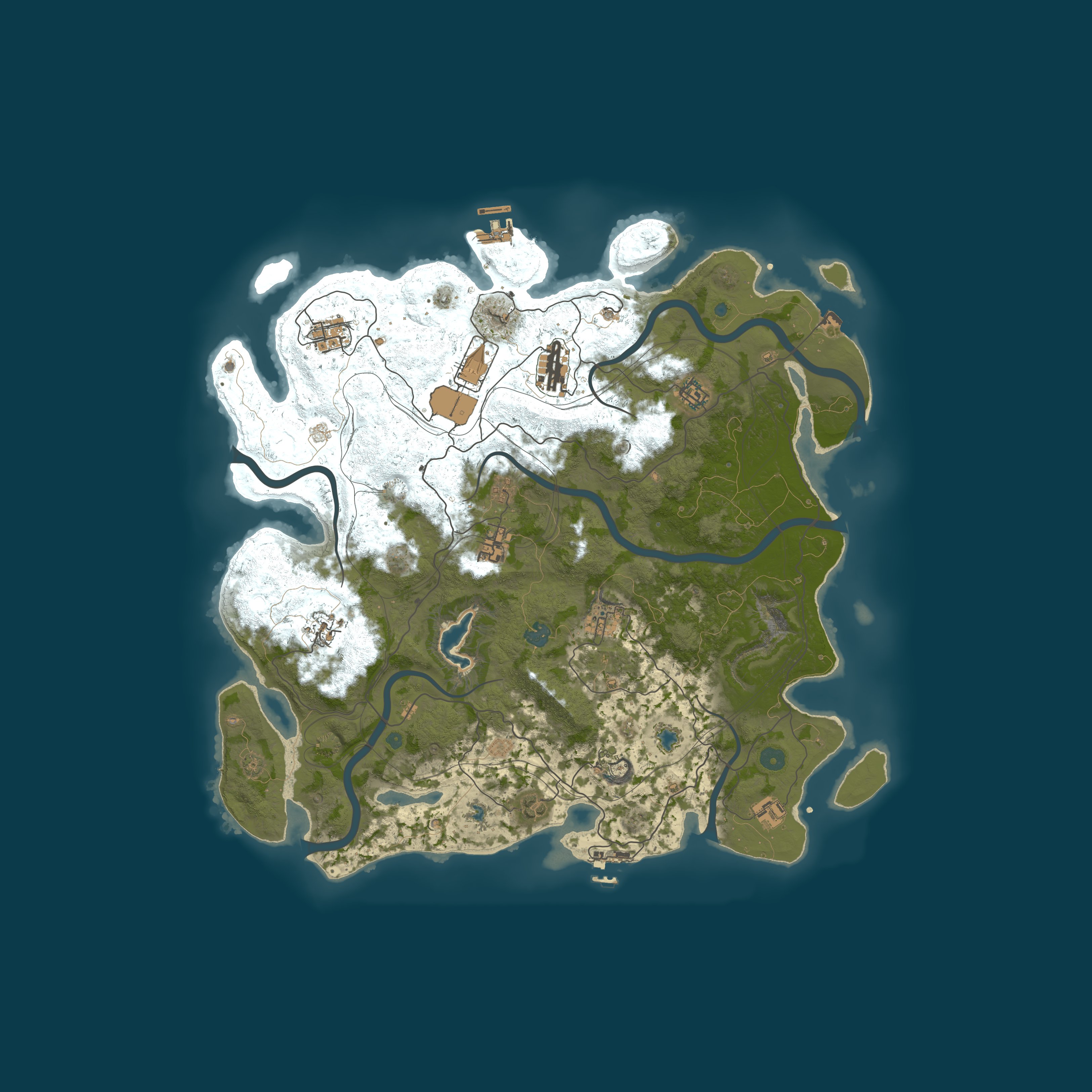 Map for #1 WIN-RUST | SOLO | x2/x3 | BOSSES | EXP | RAIDBASES | SHOP