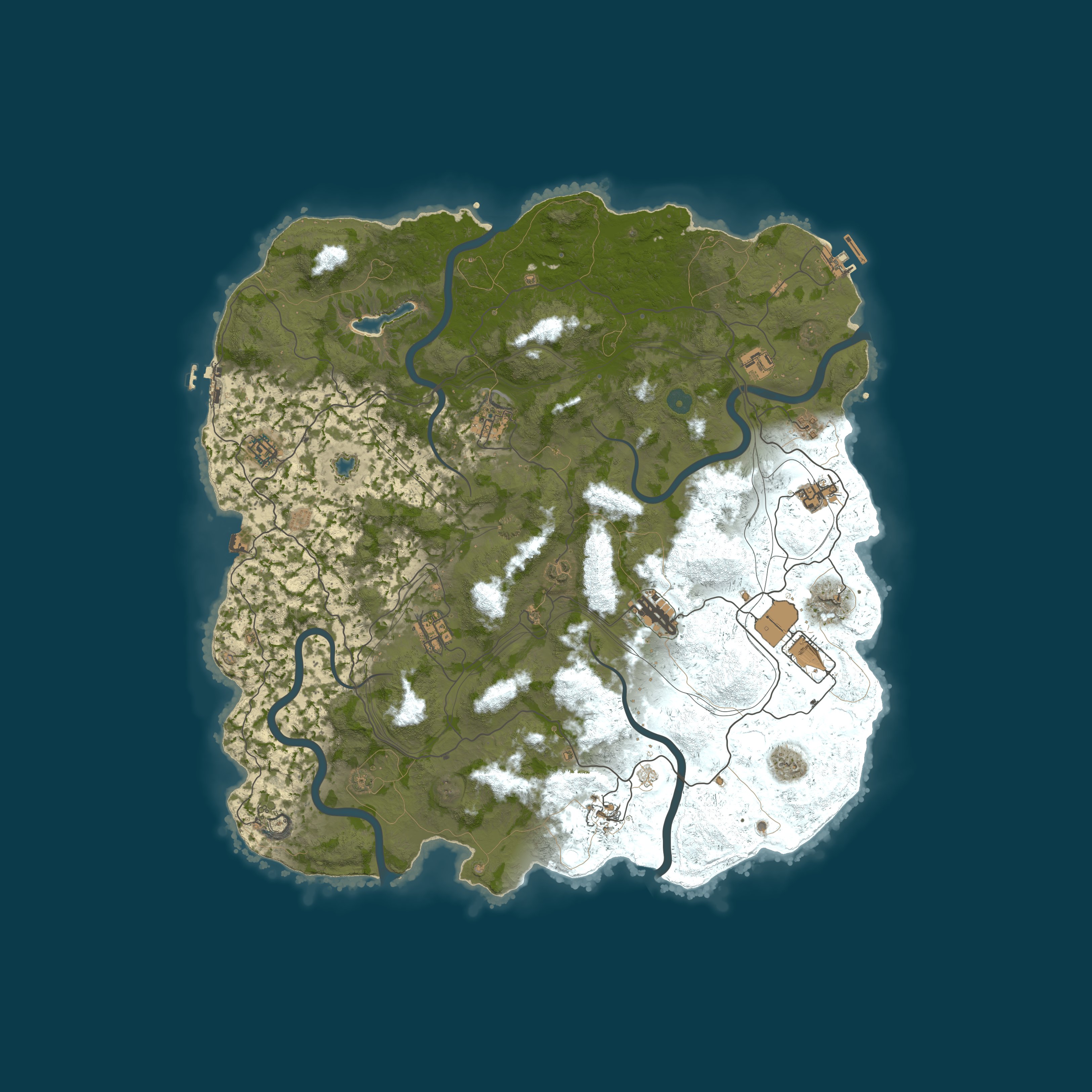 Map for WARBANDS EU 3X [Solo/Duo/Trio|Convoy|Events|Custom-Vehicles]