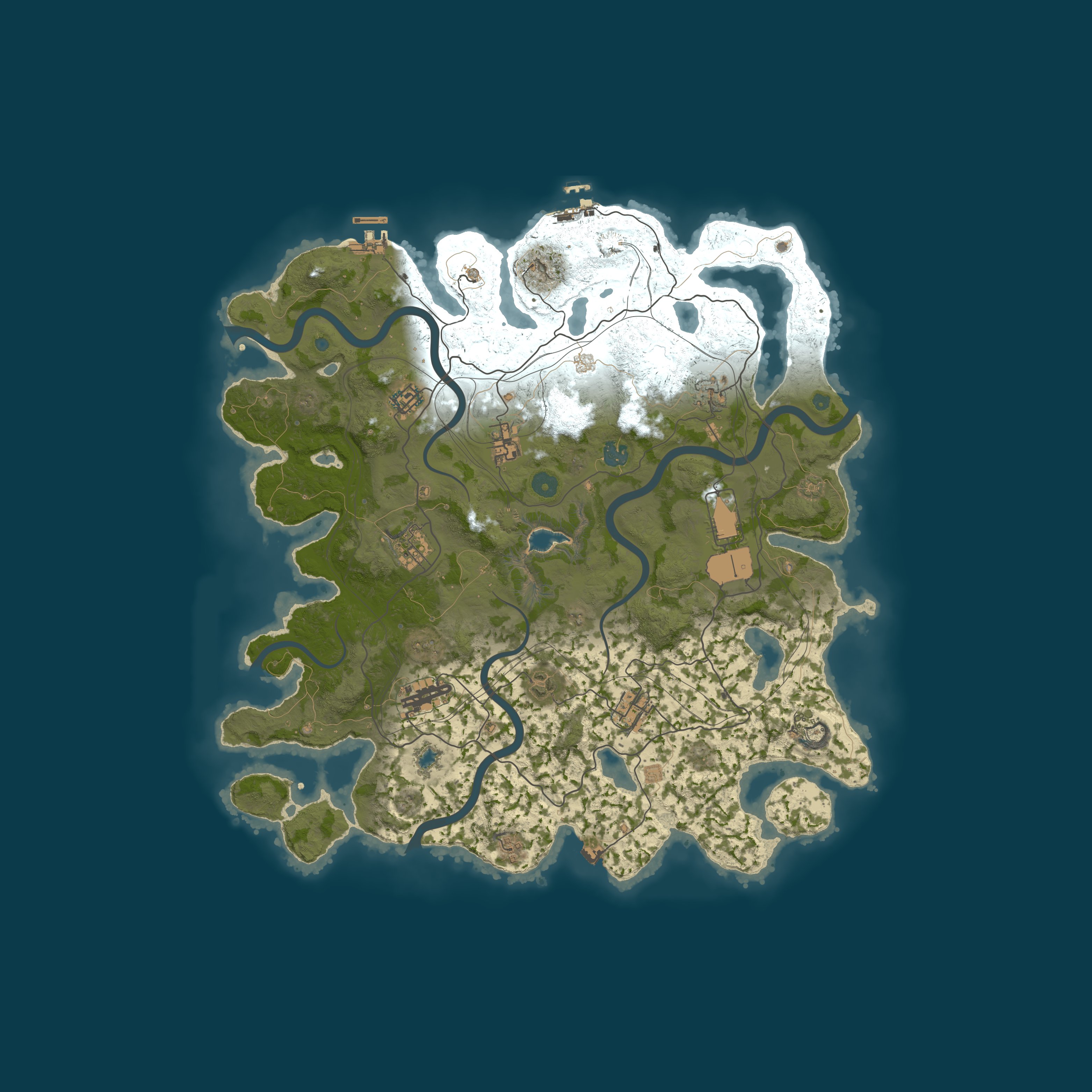 Map for MONDAY x2 | GGRust #9 | Solo/Duo/Trio