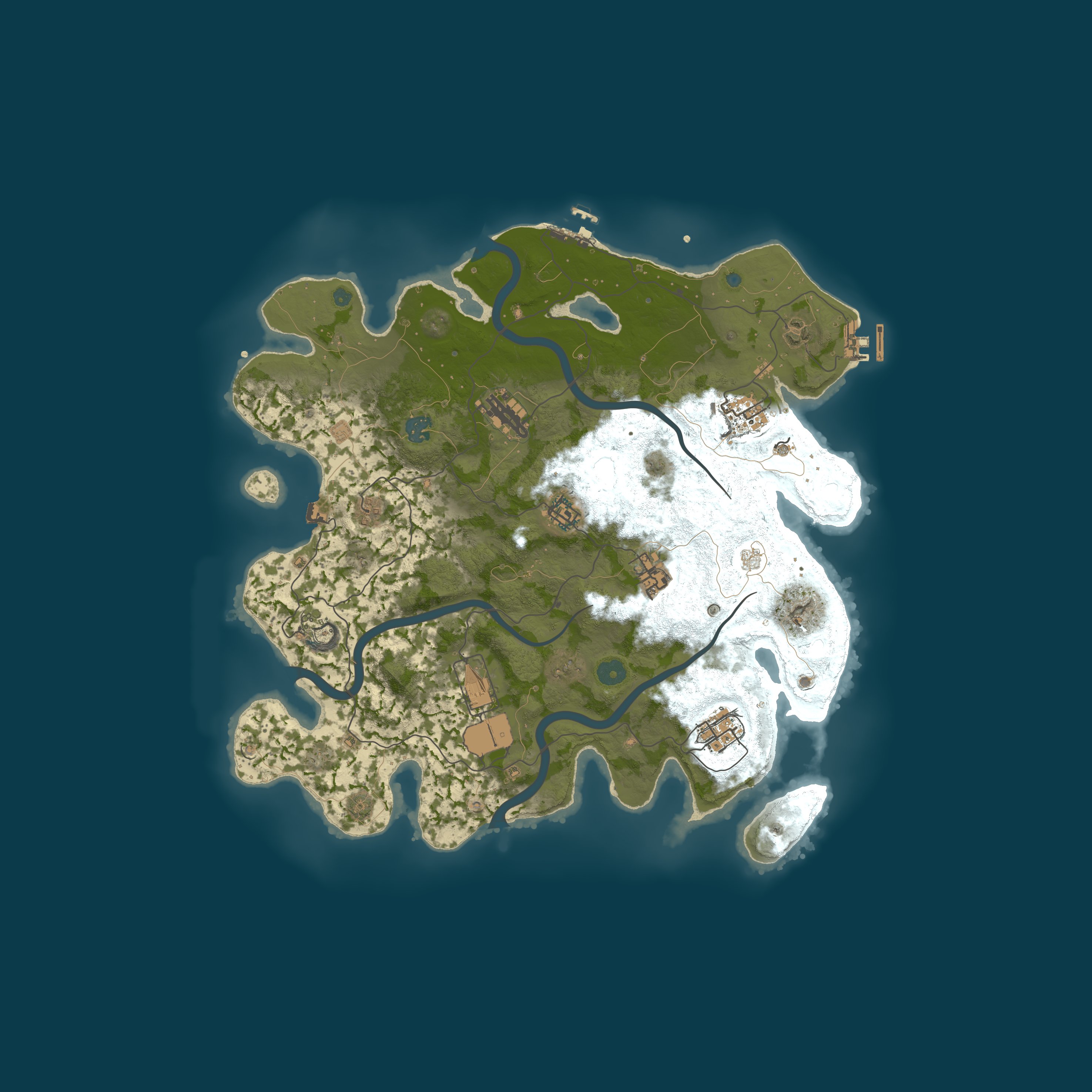 Map for [TR/EU] Atak 10x Pve|Zombie|Raidbase|Skill|Epic|Events|Boss