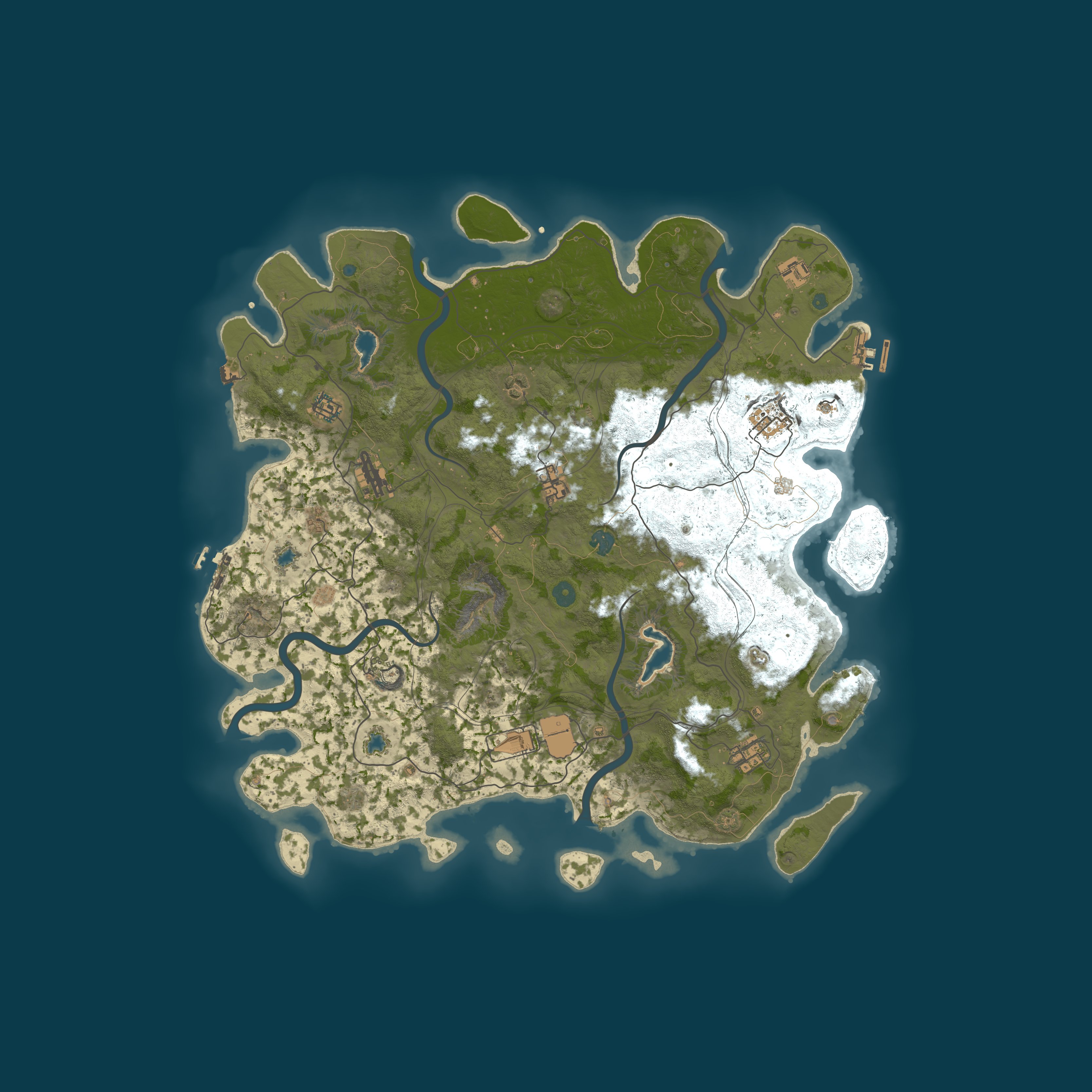 Map for Rust Beginner - PVE - 2.0