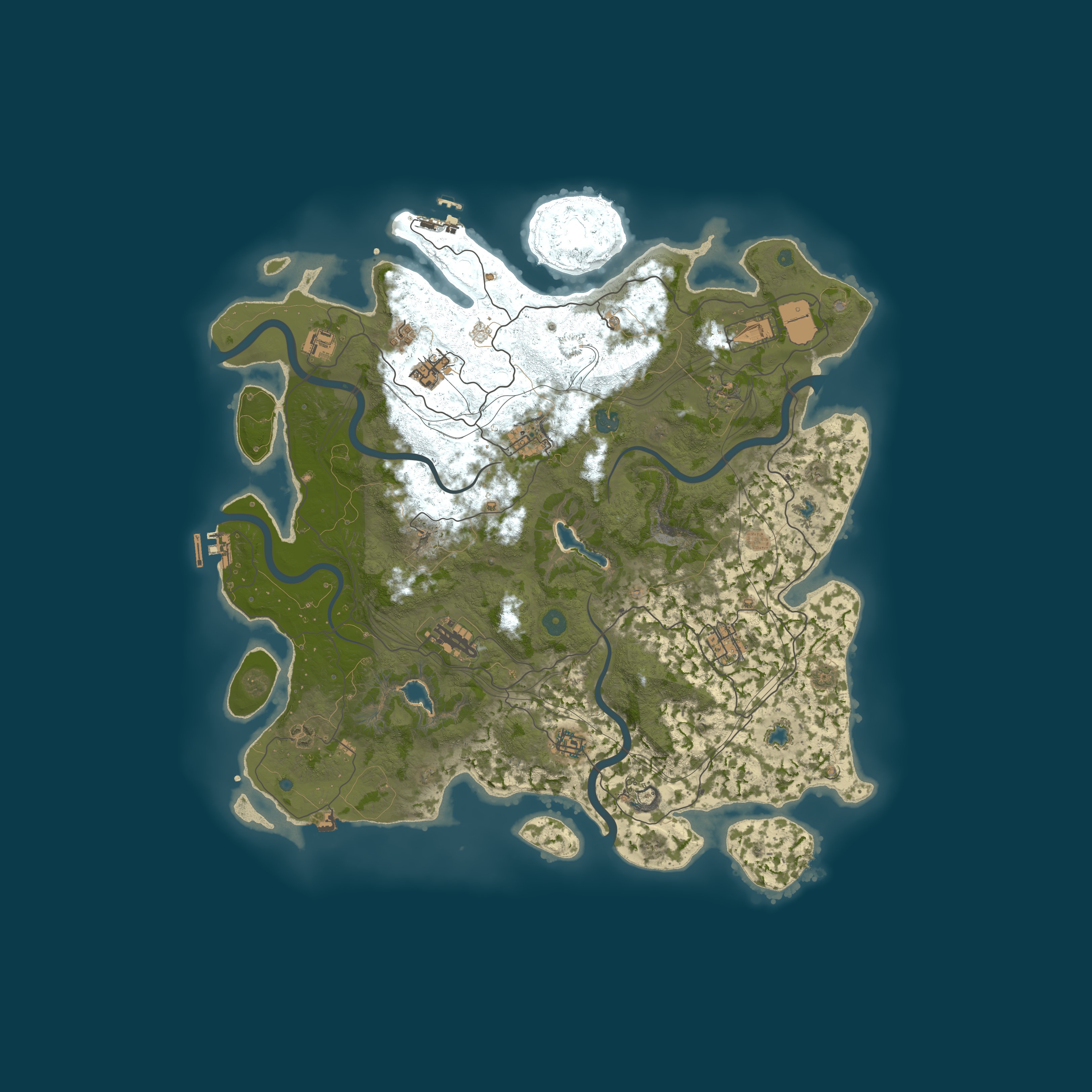 Map for EVILRUST [ NoLimit | RaidableBases | Events | Quests | RU ]