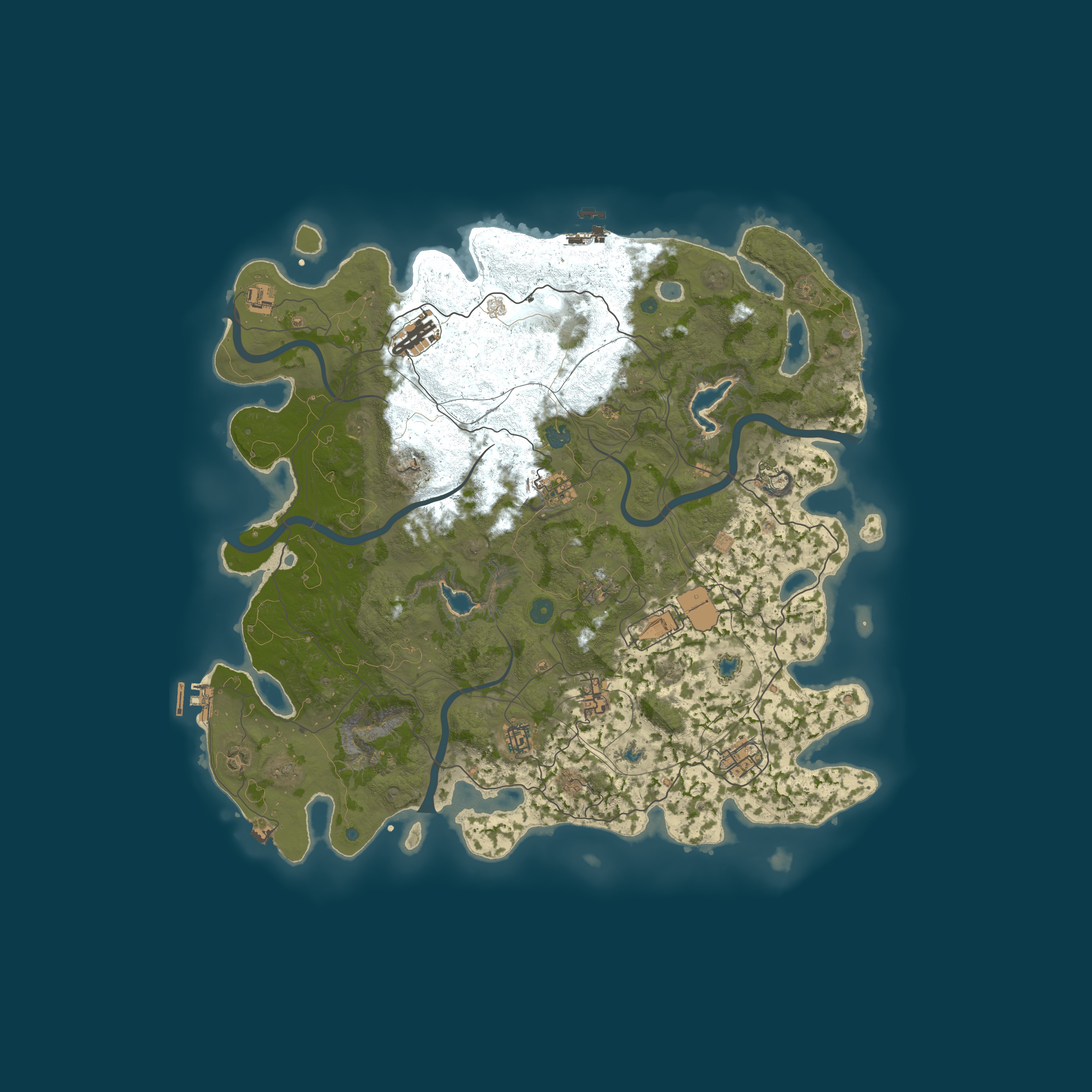 Biggy's Server — Mapa procedural 4500, seed 851104857