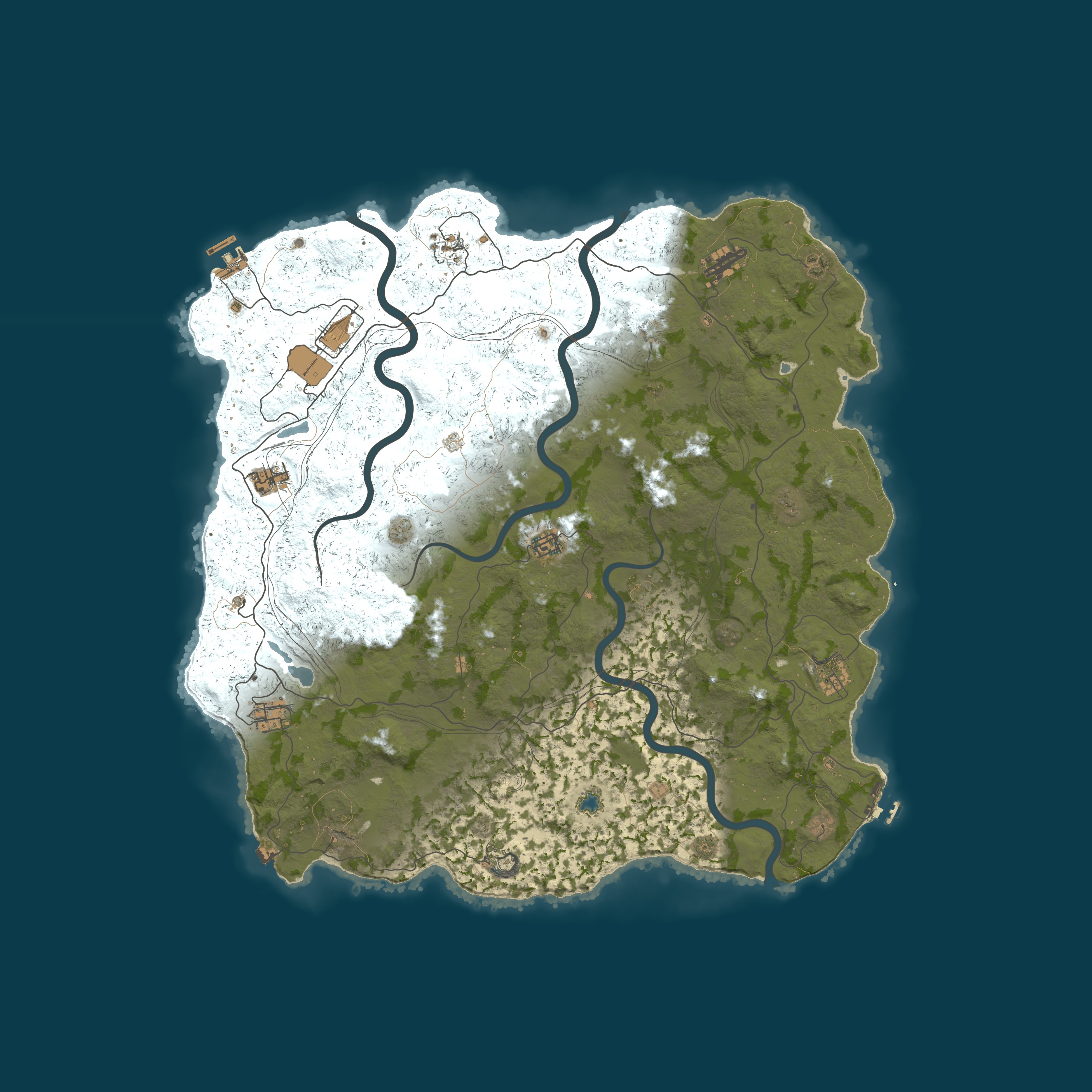 Map for Vital Rust - EU Monthly | 2x | Vanilla+ | No BP Wipes
