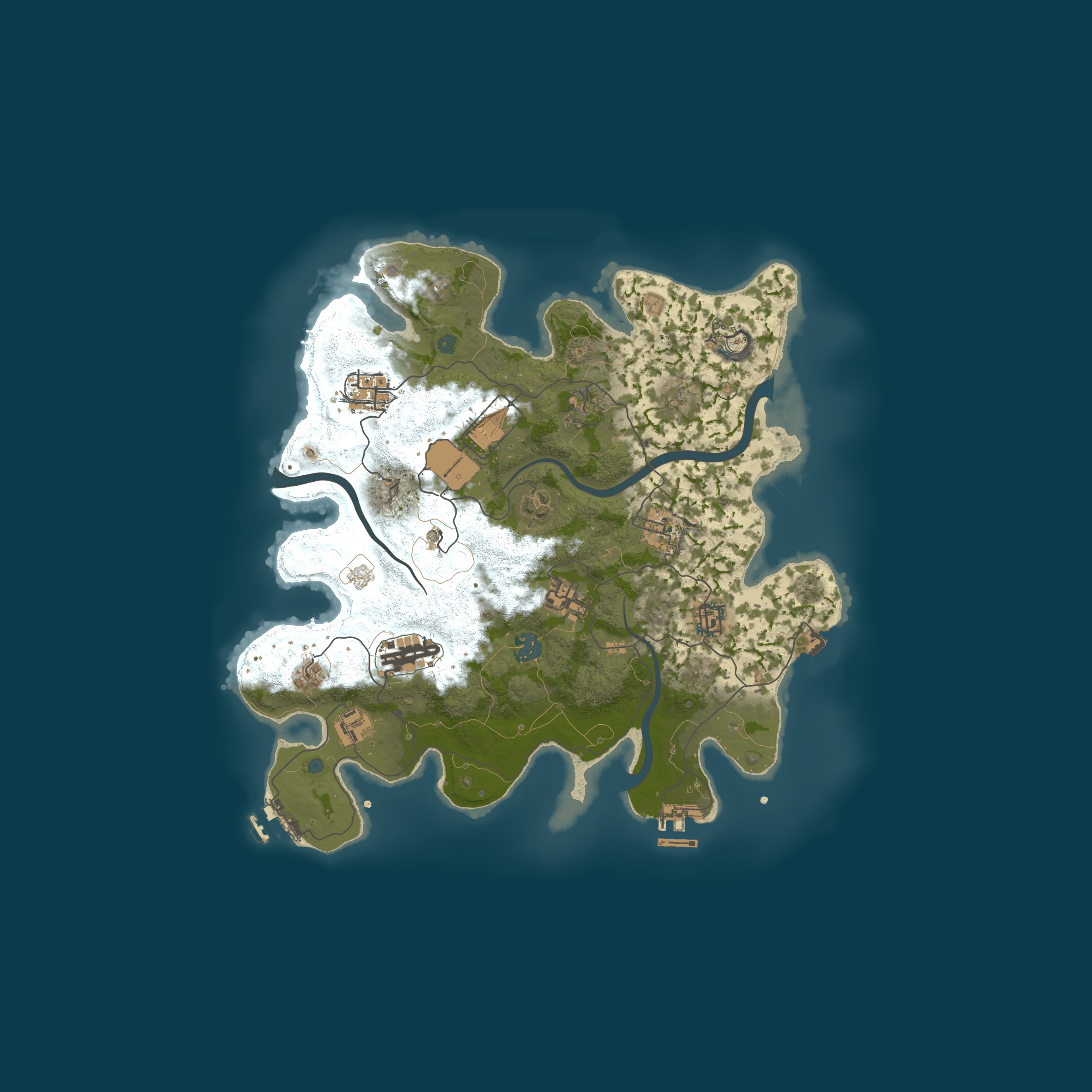 Procedural Map, size 3500, seed 544917505