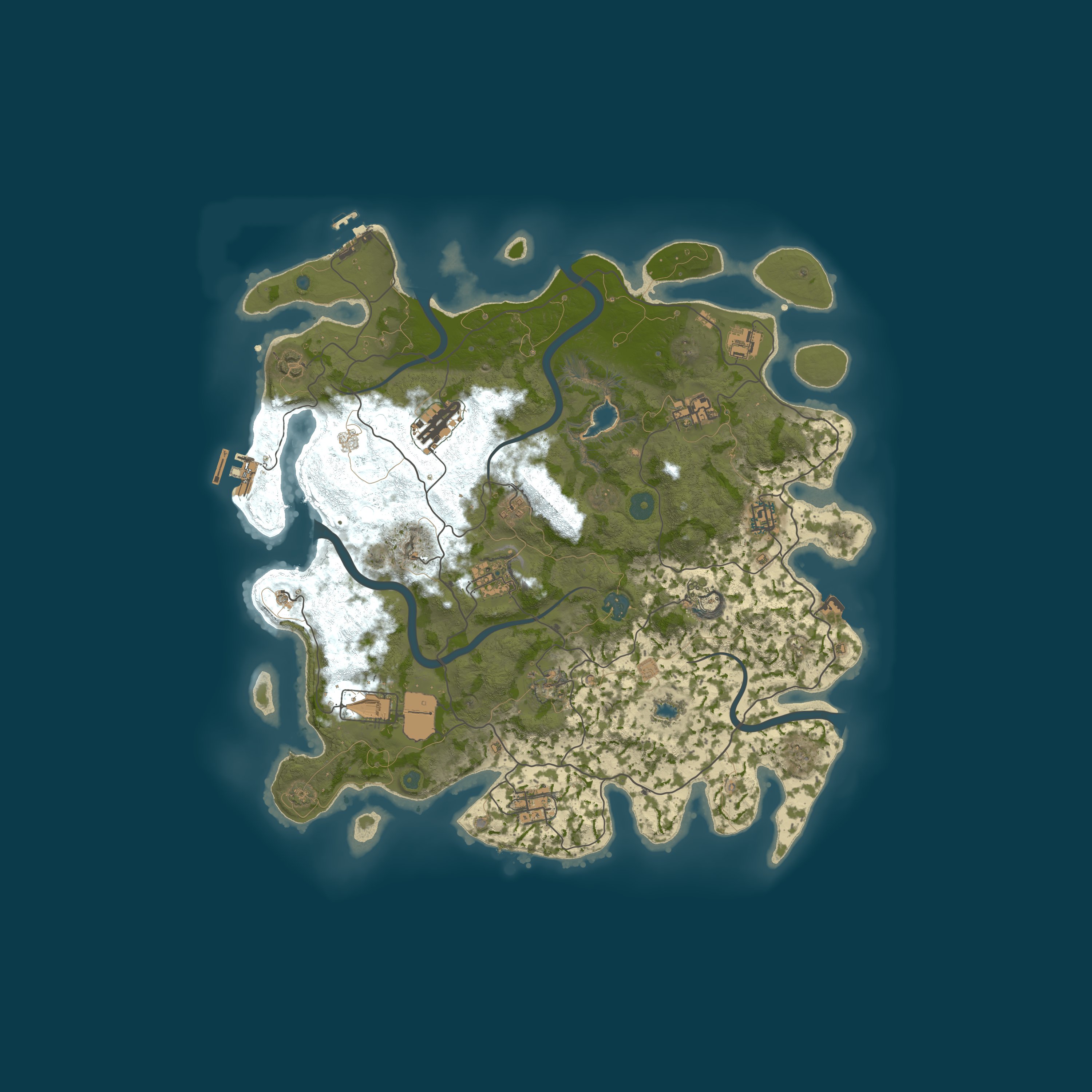 Procedural Map, size 4000, seed 998213
