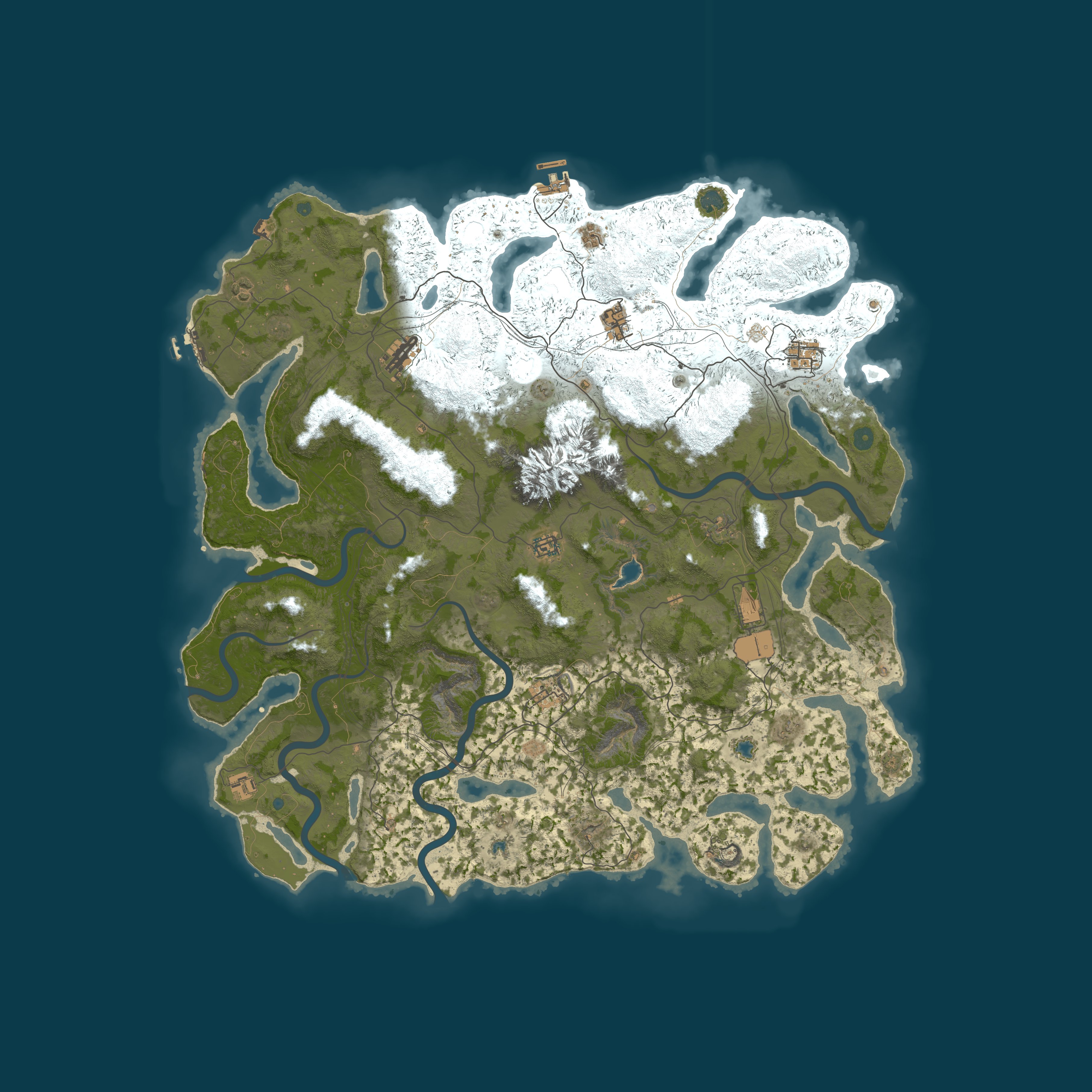 Map for Rusty Goats | Hybrid | War Mode | Solo/Duo/Trio