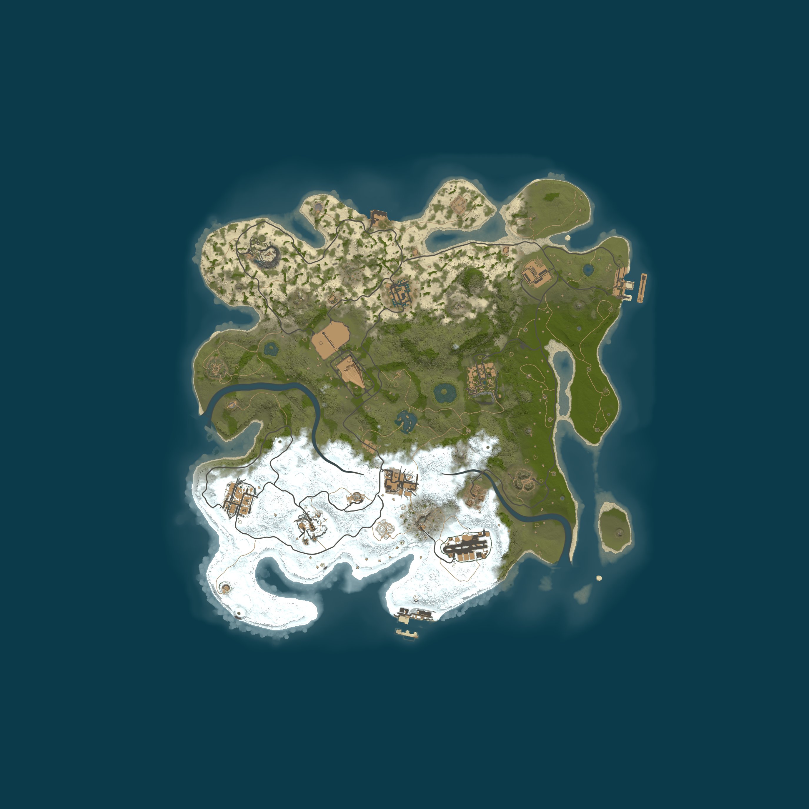 Procedural Map, size 3500, seed 944705740