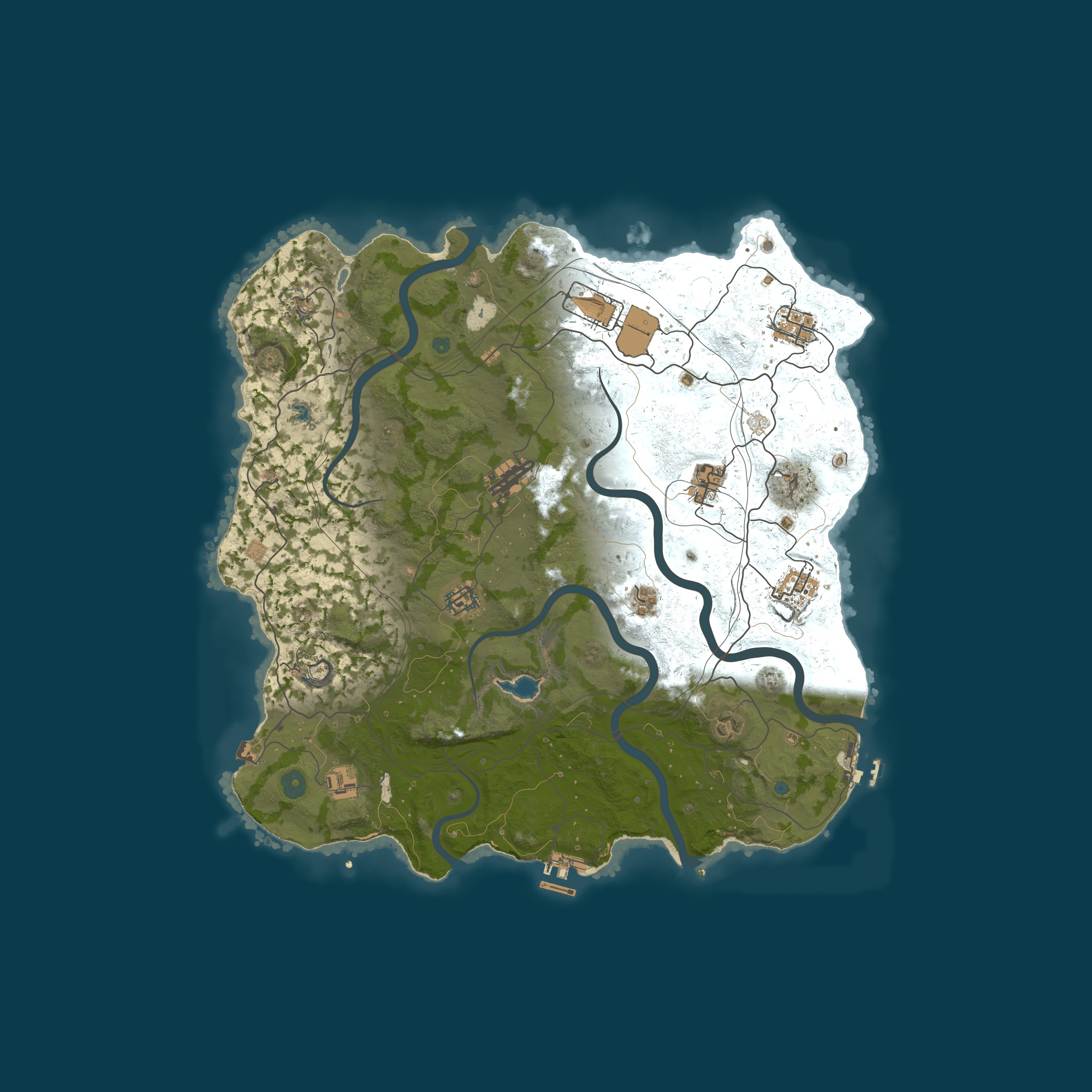 Map for RustResort.com - EU Vanilla | 2X Thursday 07.09