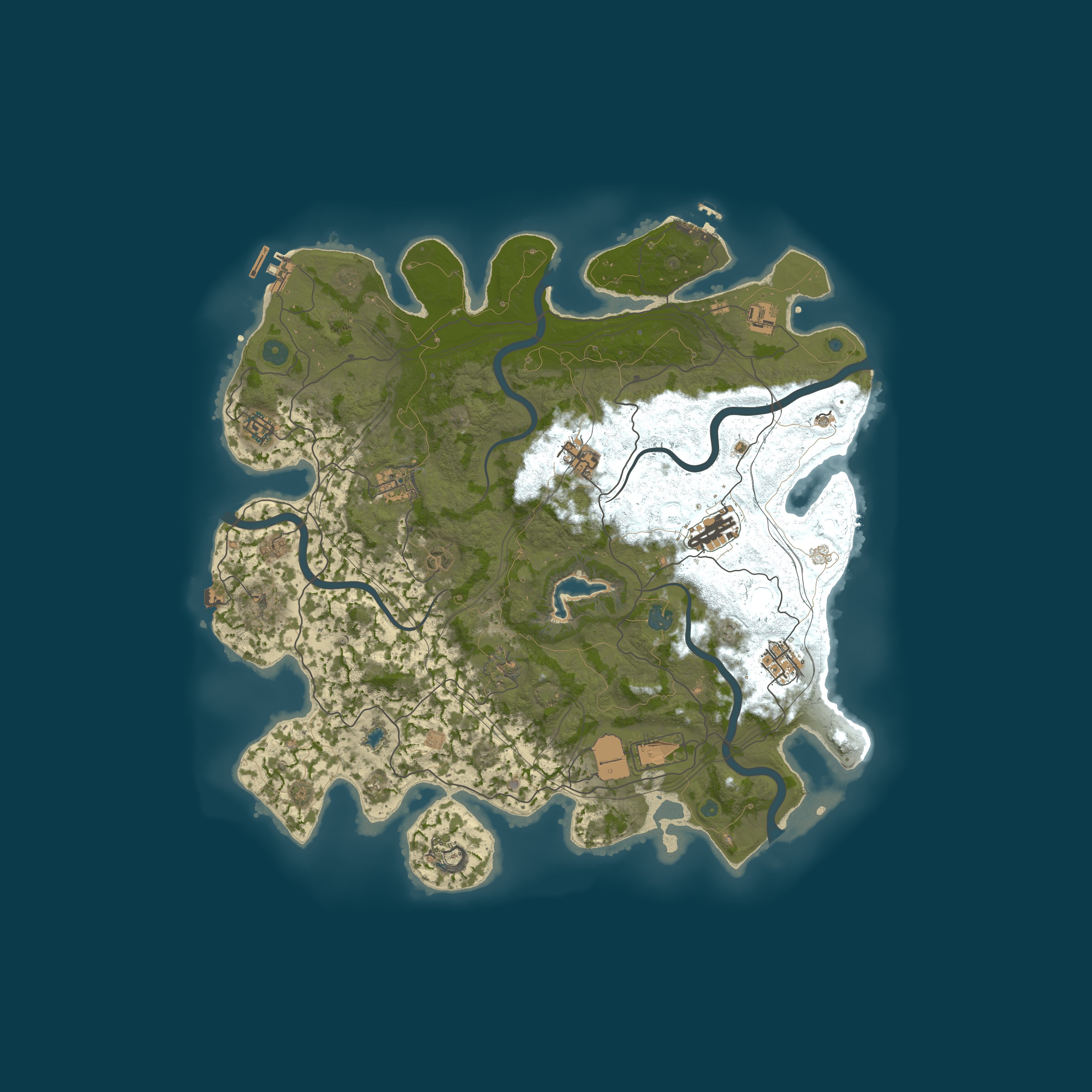 Map for The Milkdrinkers RUST Server