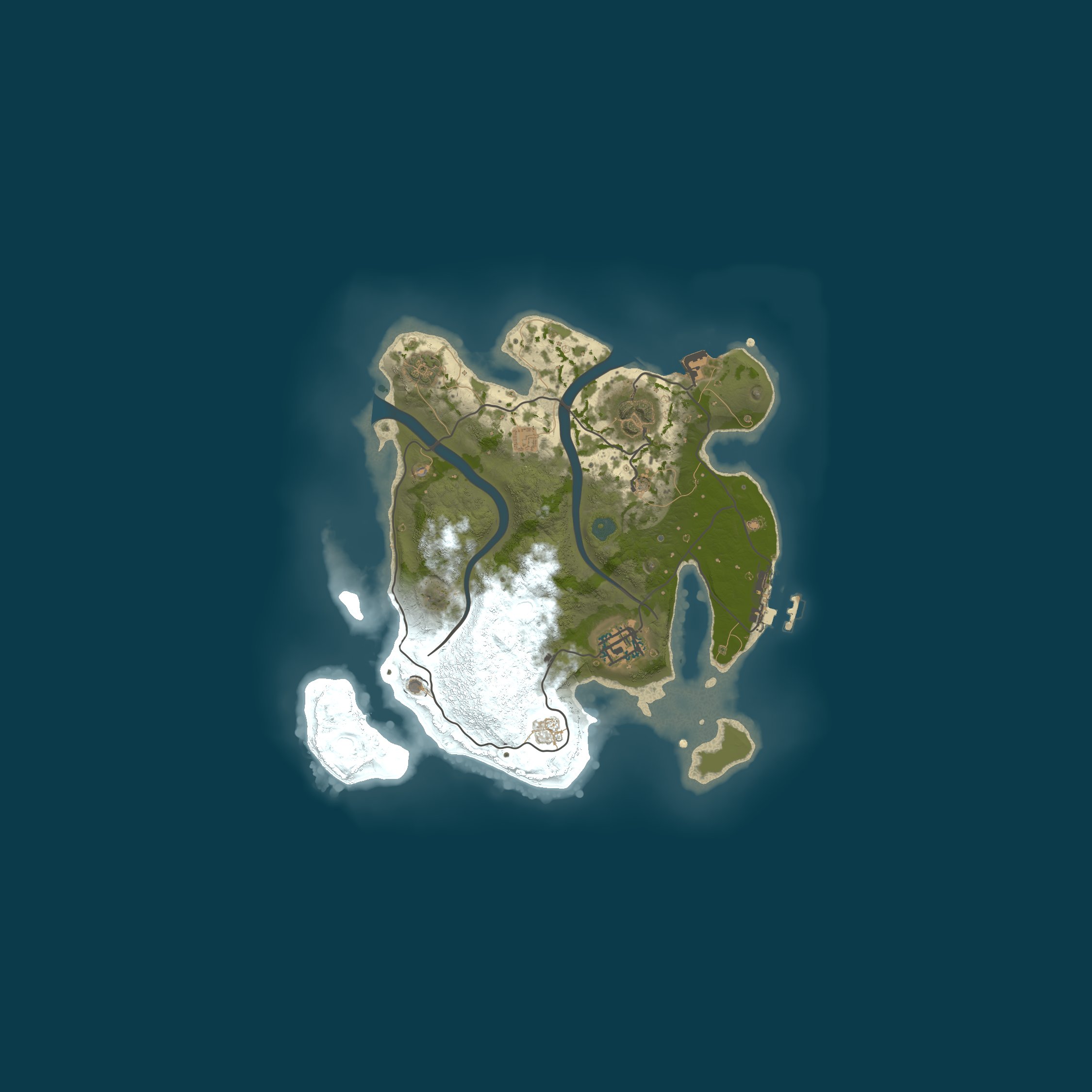 Map for A Shockbyte Rust Server