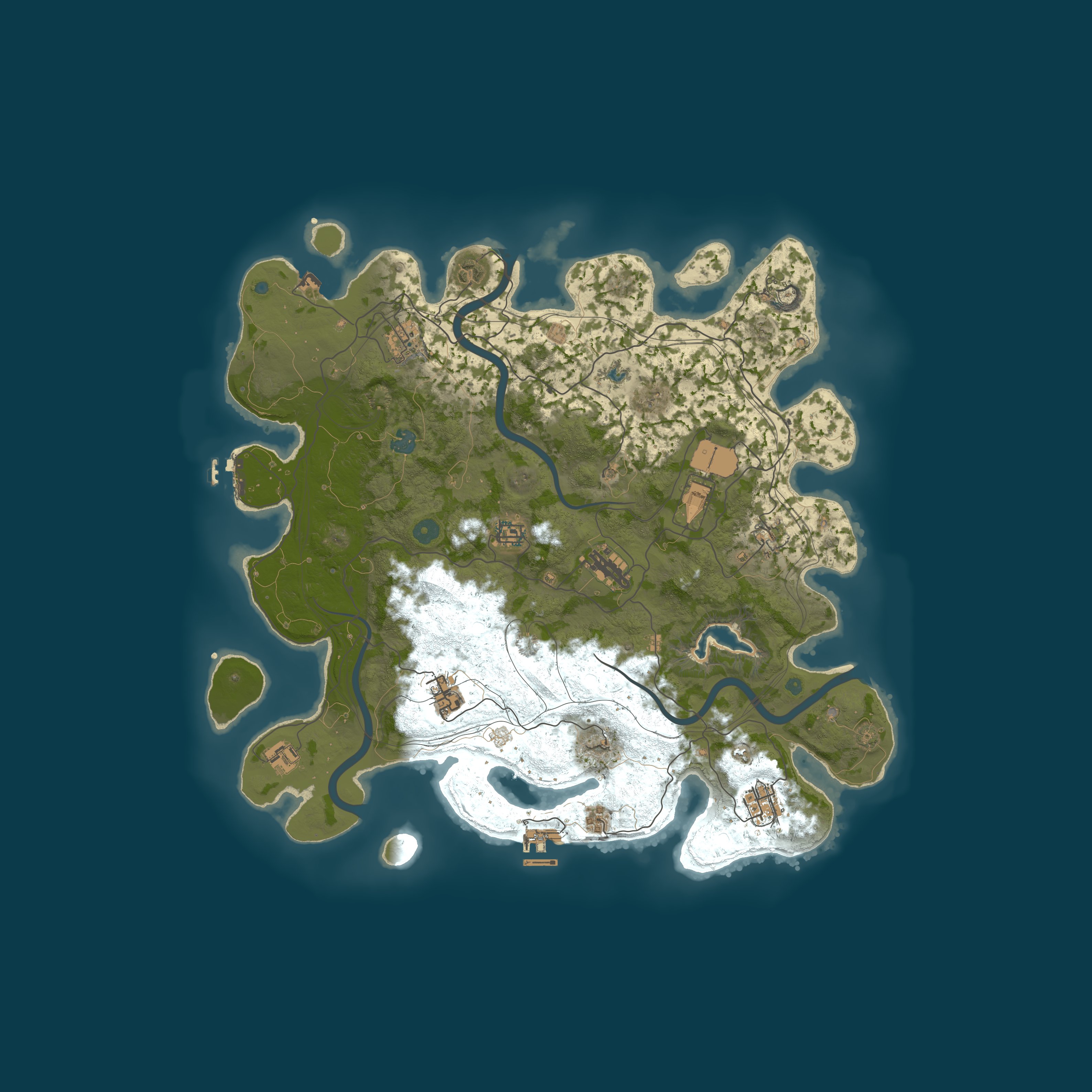 Procedural Map, size 4350, seed 1195724894