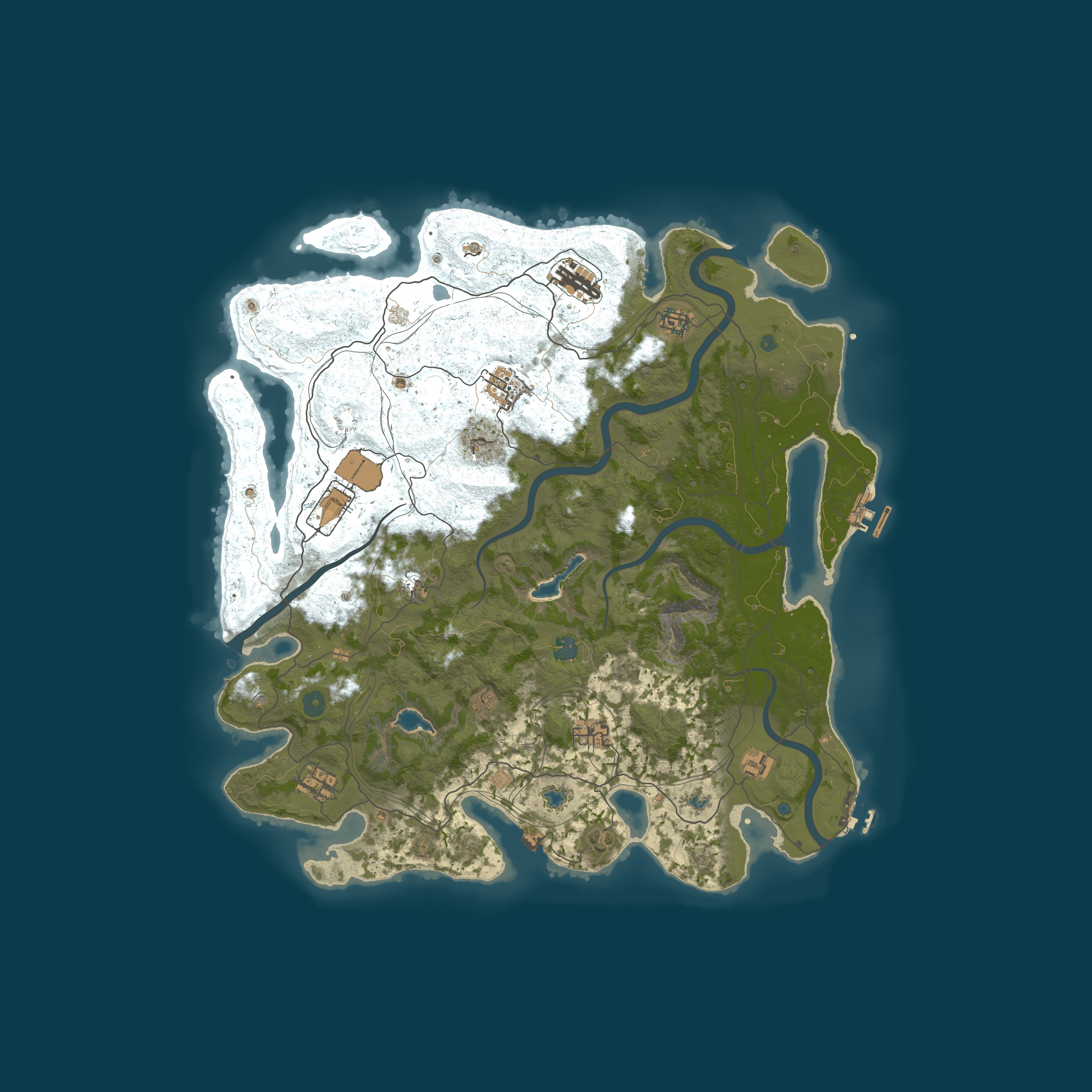 Procedural Map, size 4500, seed 39264840