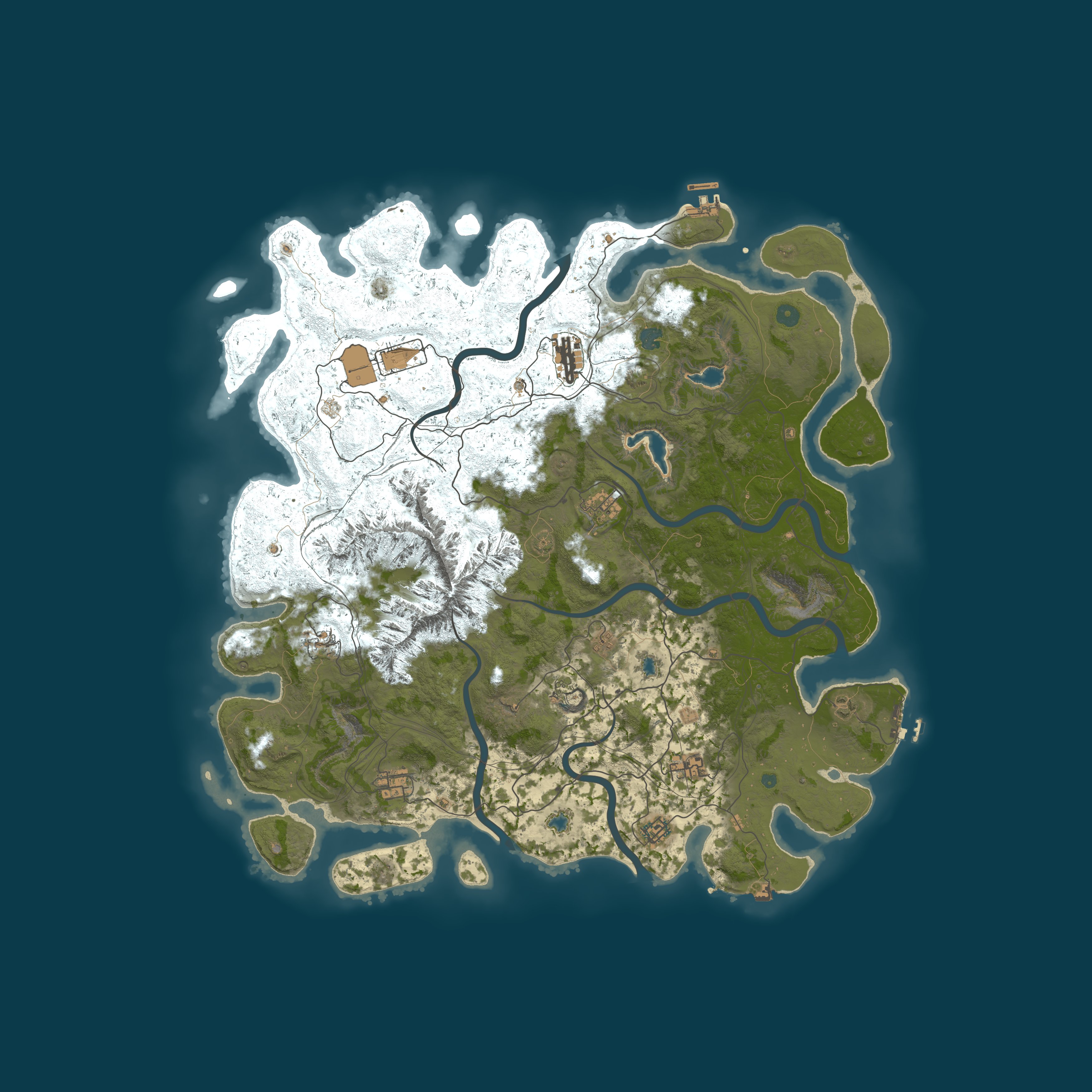 Map for Bigfoot Island