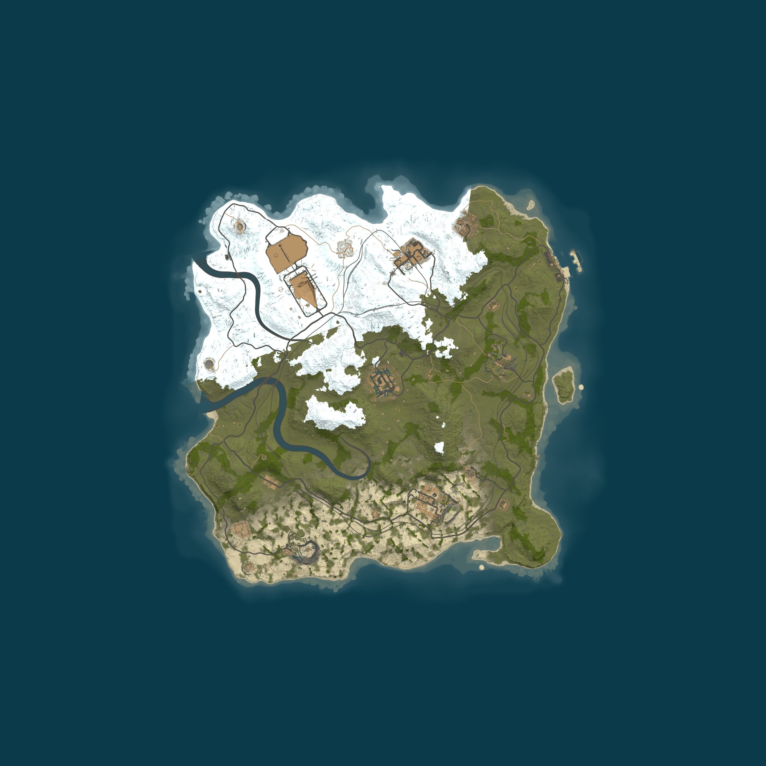 Custom Map, size 3000, seed 121315421