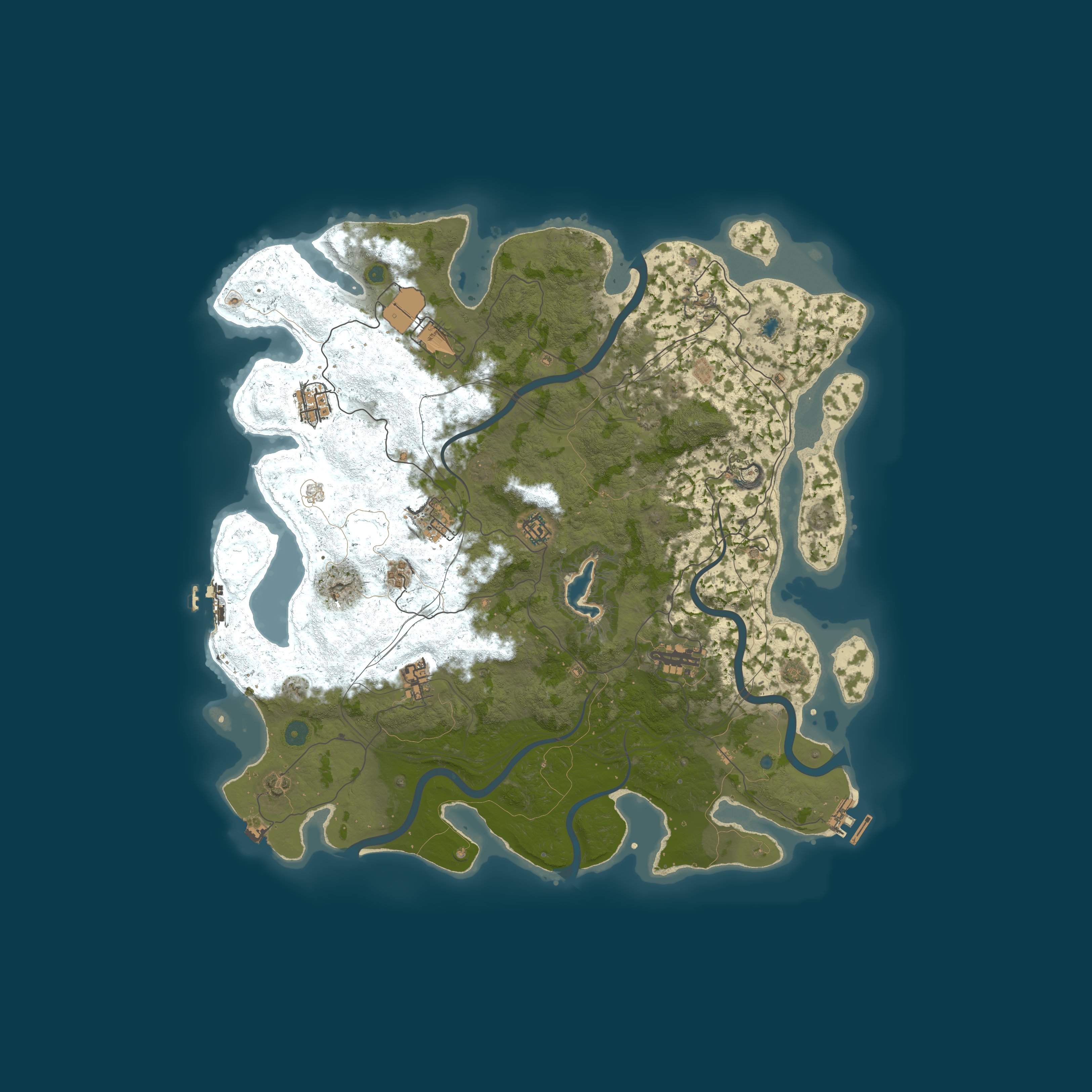 Map for RCE-2X PVE|RP|SkillTree|Events|MonumentNPCs