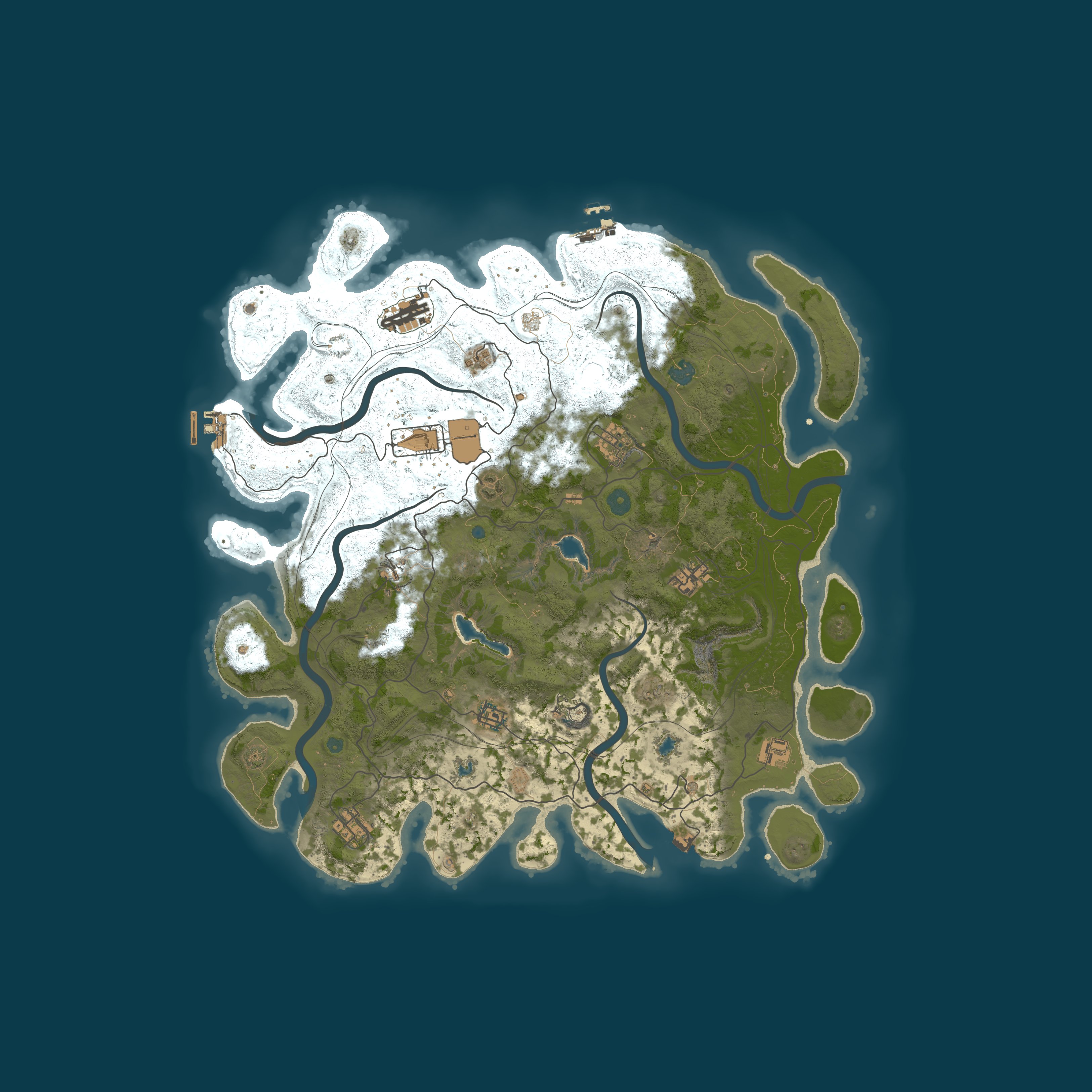 Procedural Map, size 4500, seed 810107098