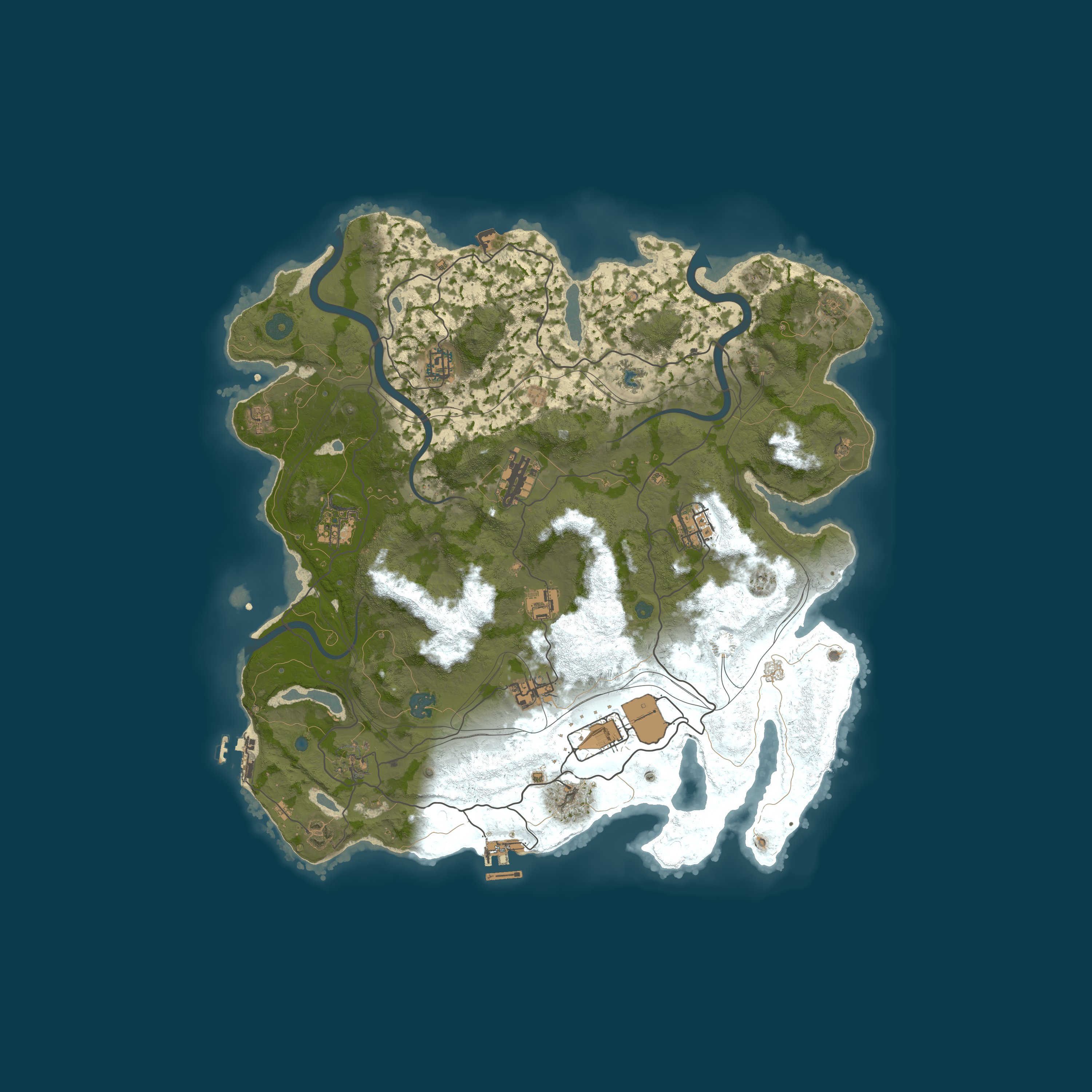 Map for Rust4Noobs | Solo/Duo | Primitive Monthly | No BP Wipe