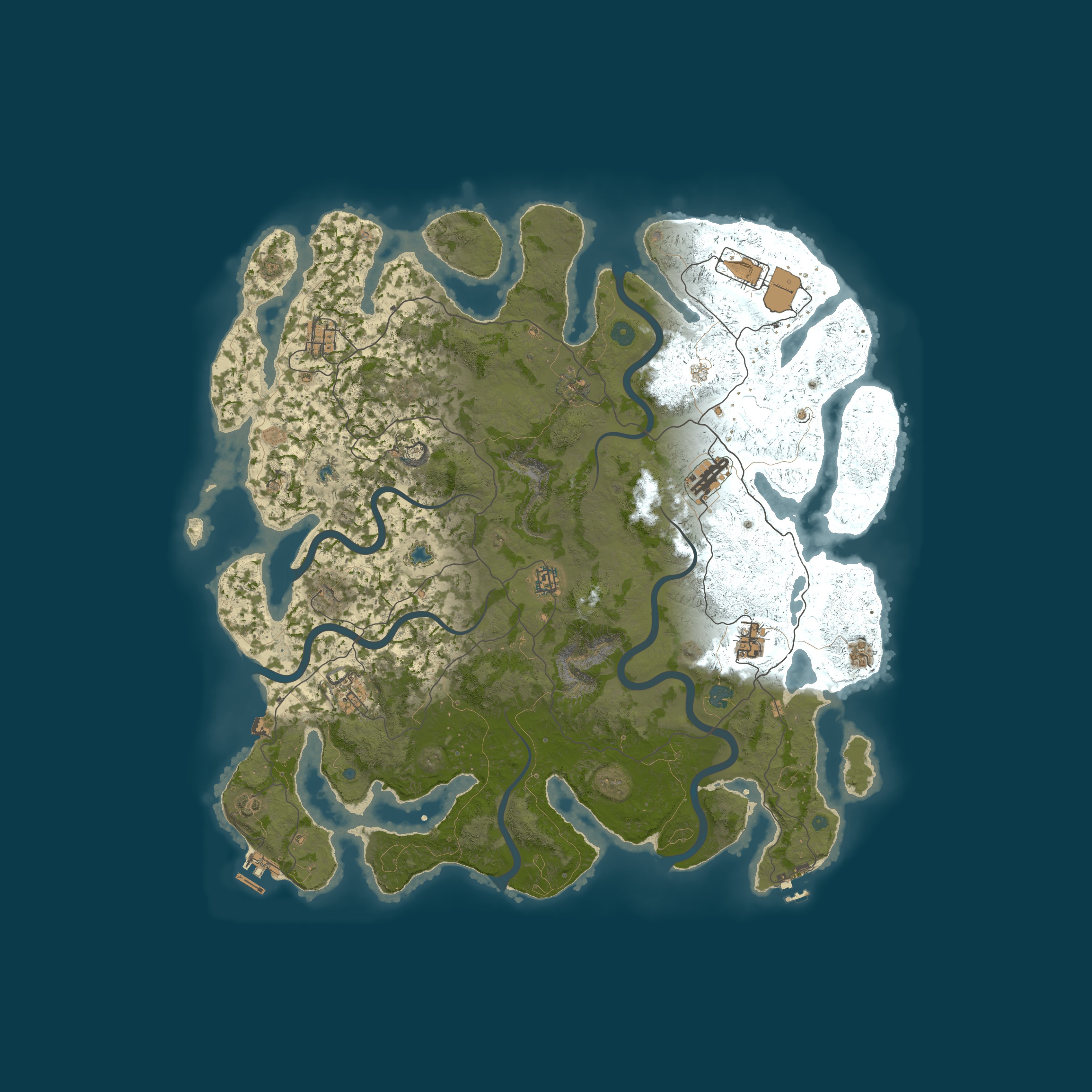 Map for OL'Farts Gaming - Rust PVP Vanilla