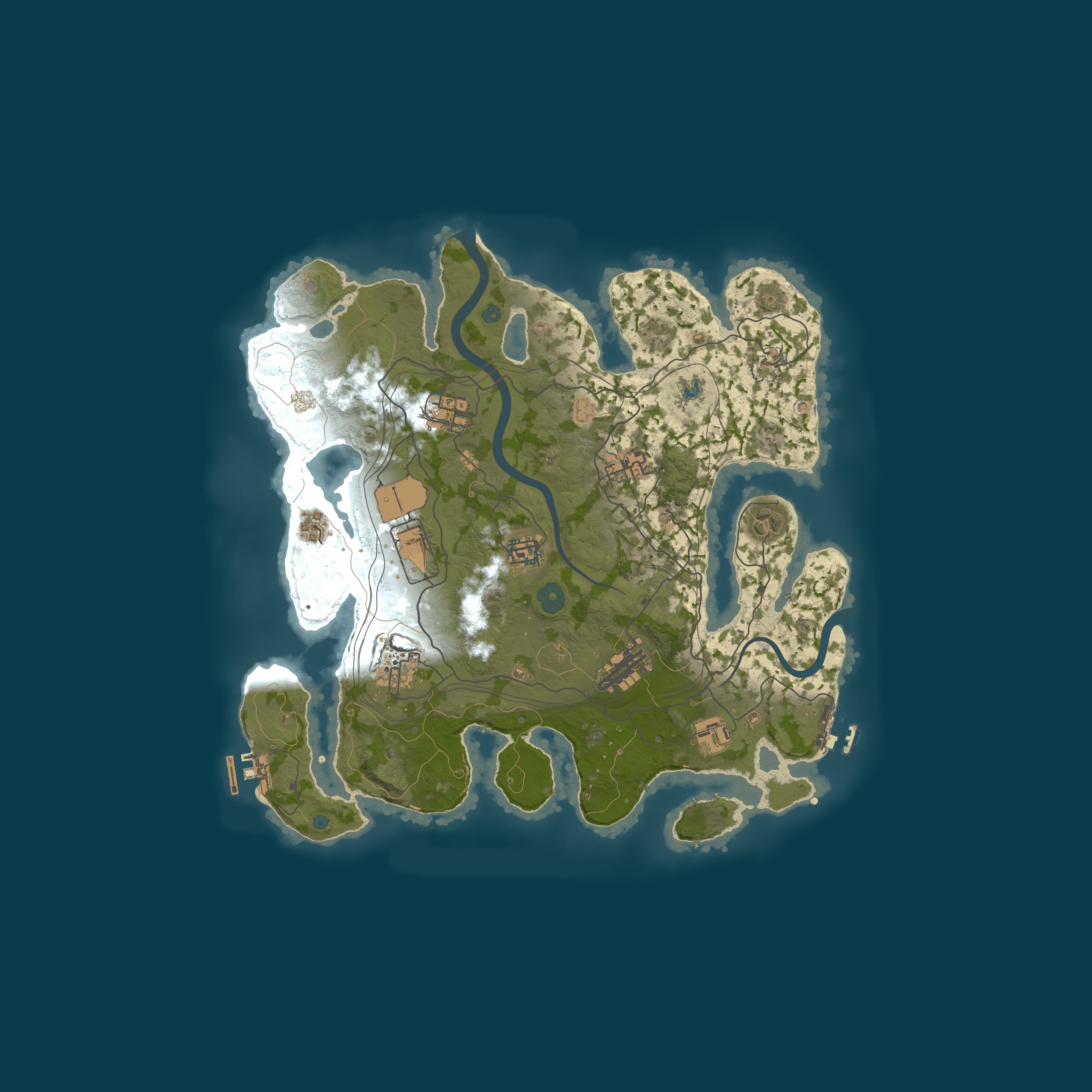 Custom Map, size 3600, seed 1337