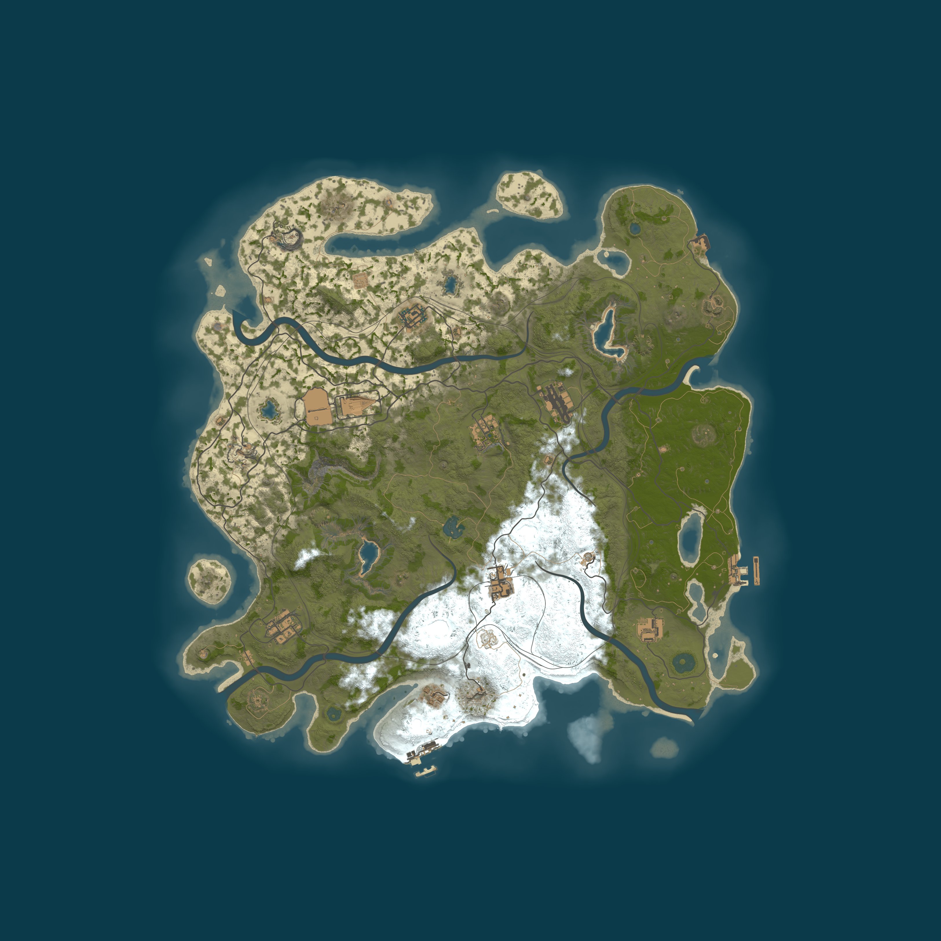 Procedural Map, size 4500, seed 1494