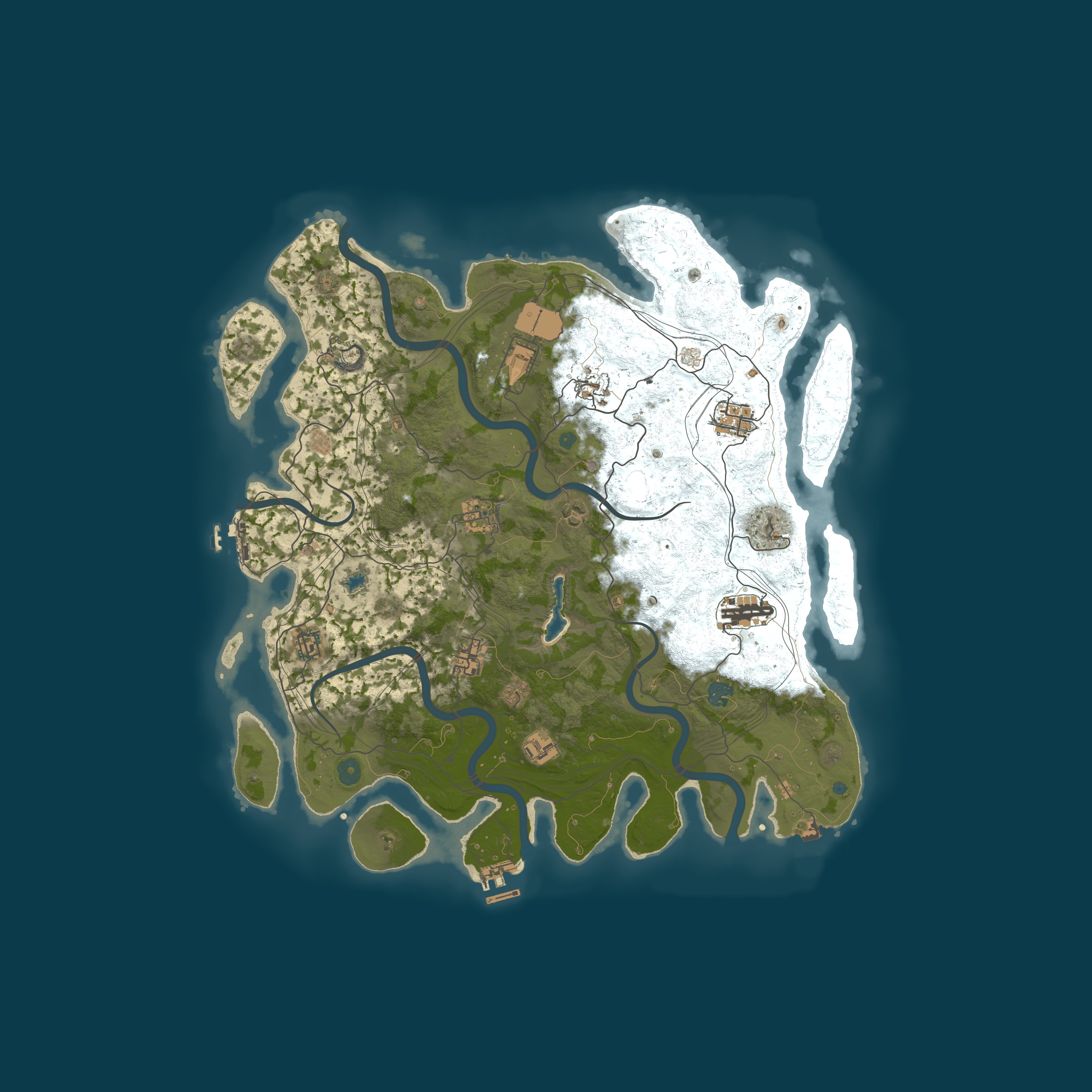 Procedural Map, size 4300, seed 1934827529