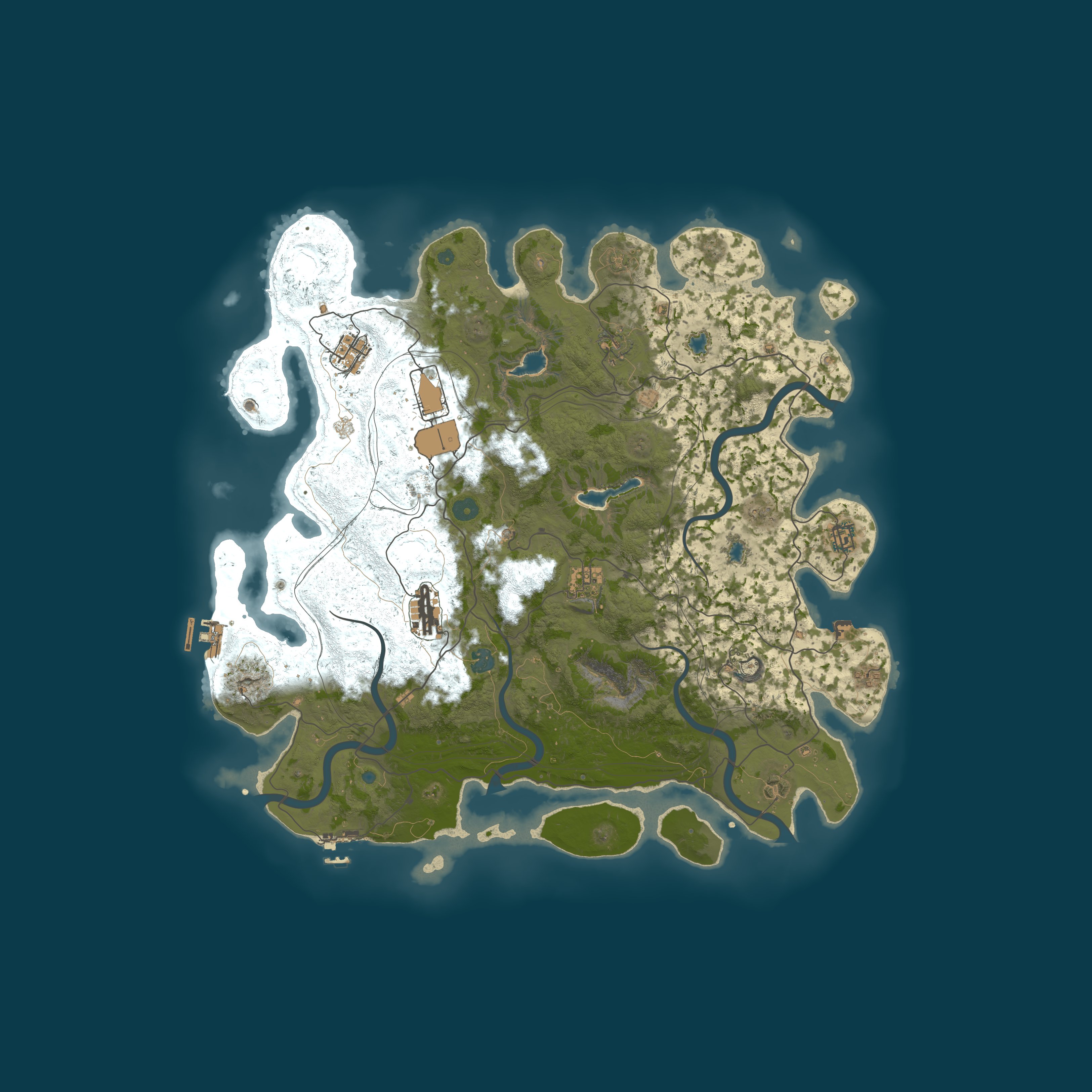 Map for Rustees PVE Zombies