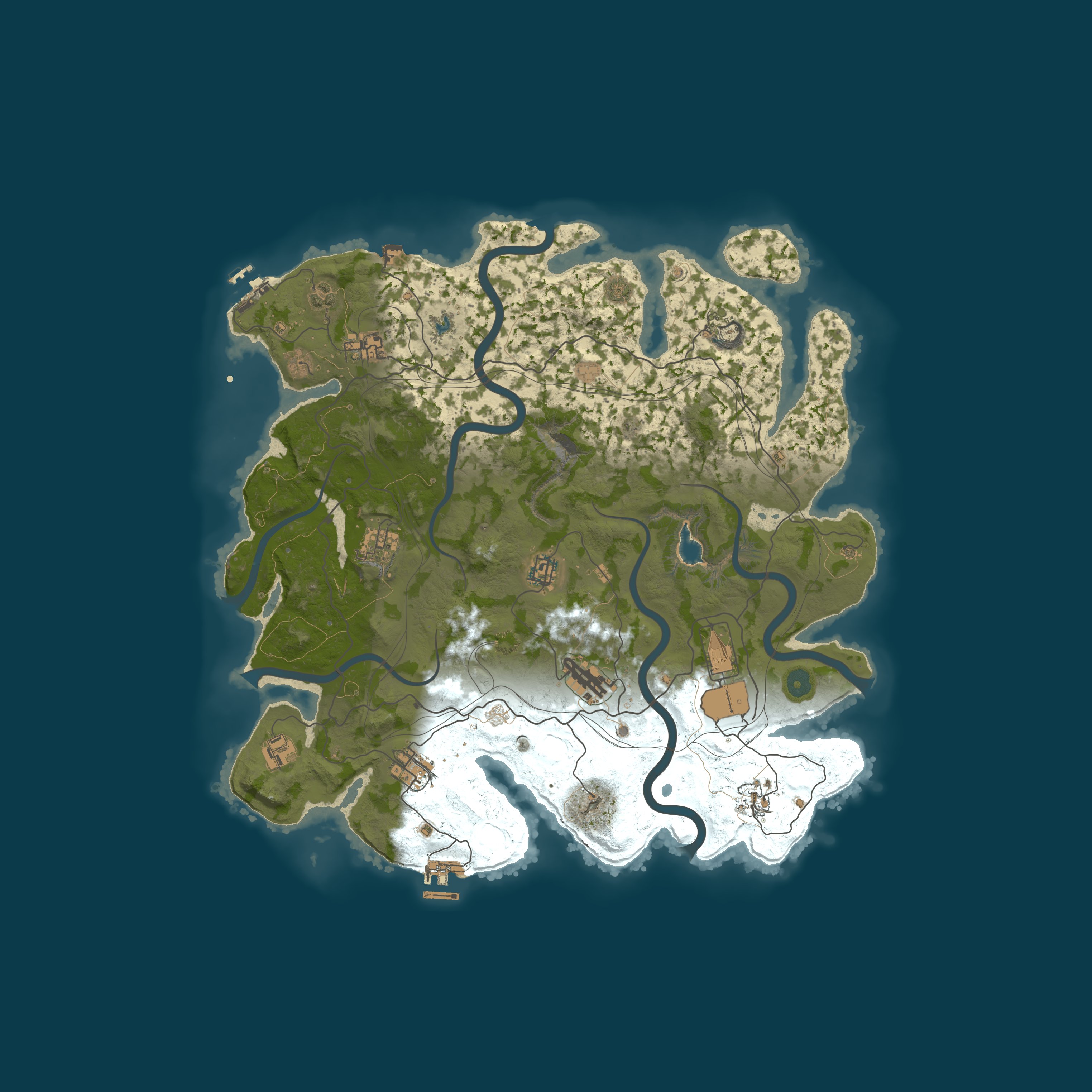 Last Frontier Map, size 4096, seed 1337