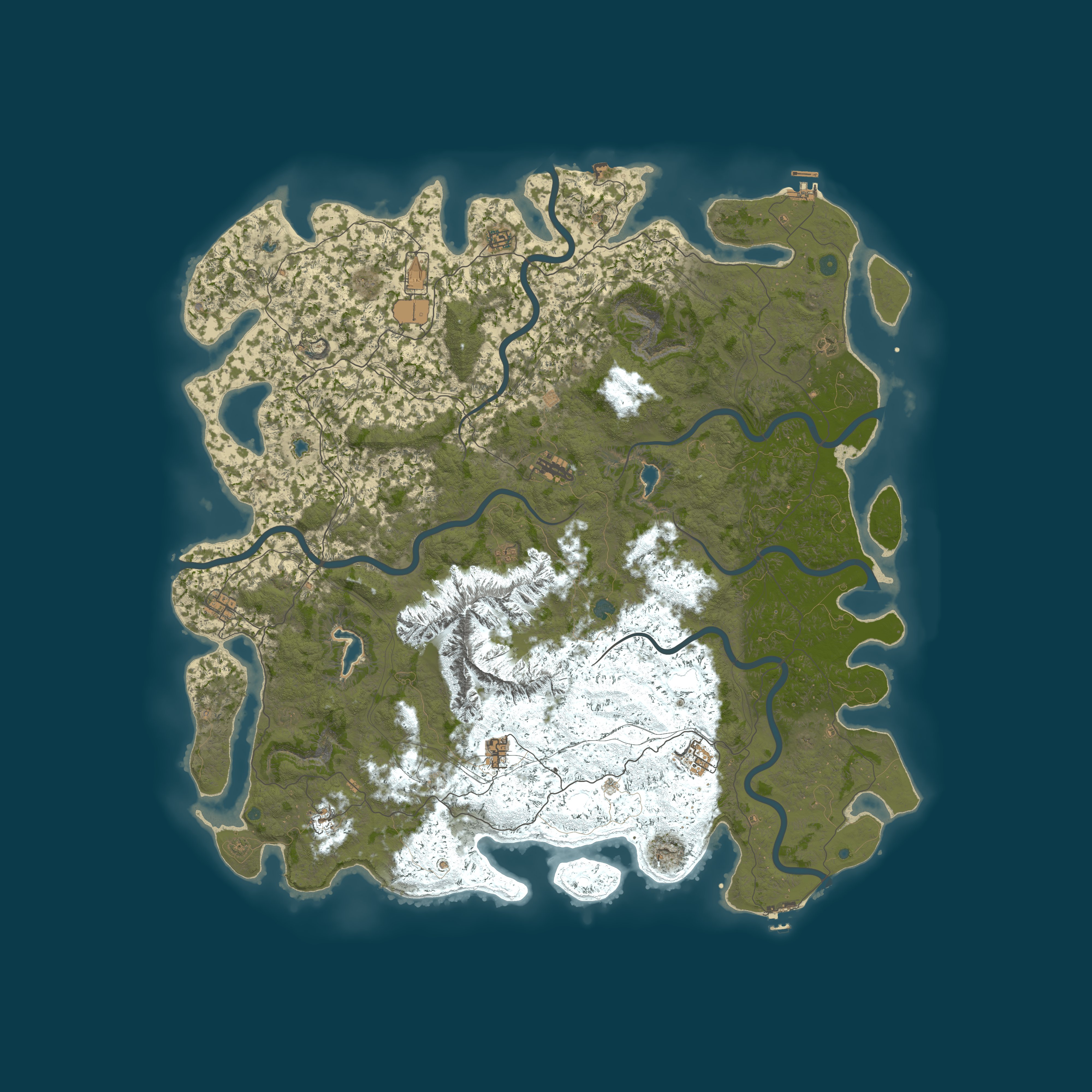 Map for Oil and Rust, Chill PVE Low Pop.