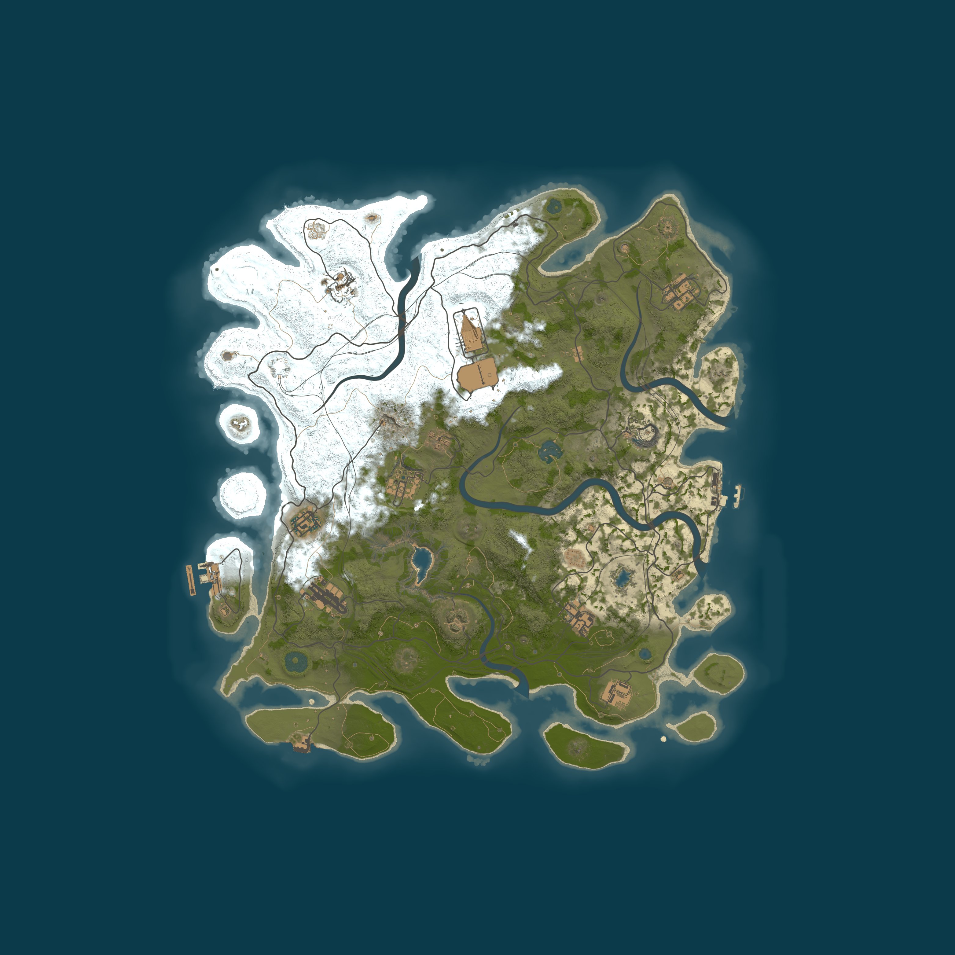 Procedural Map, size 4250, seed 1715597026