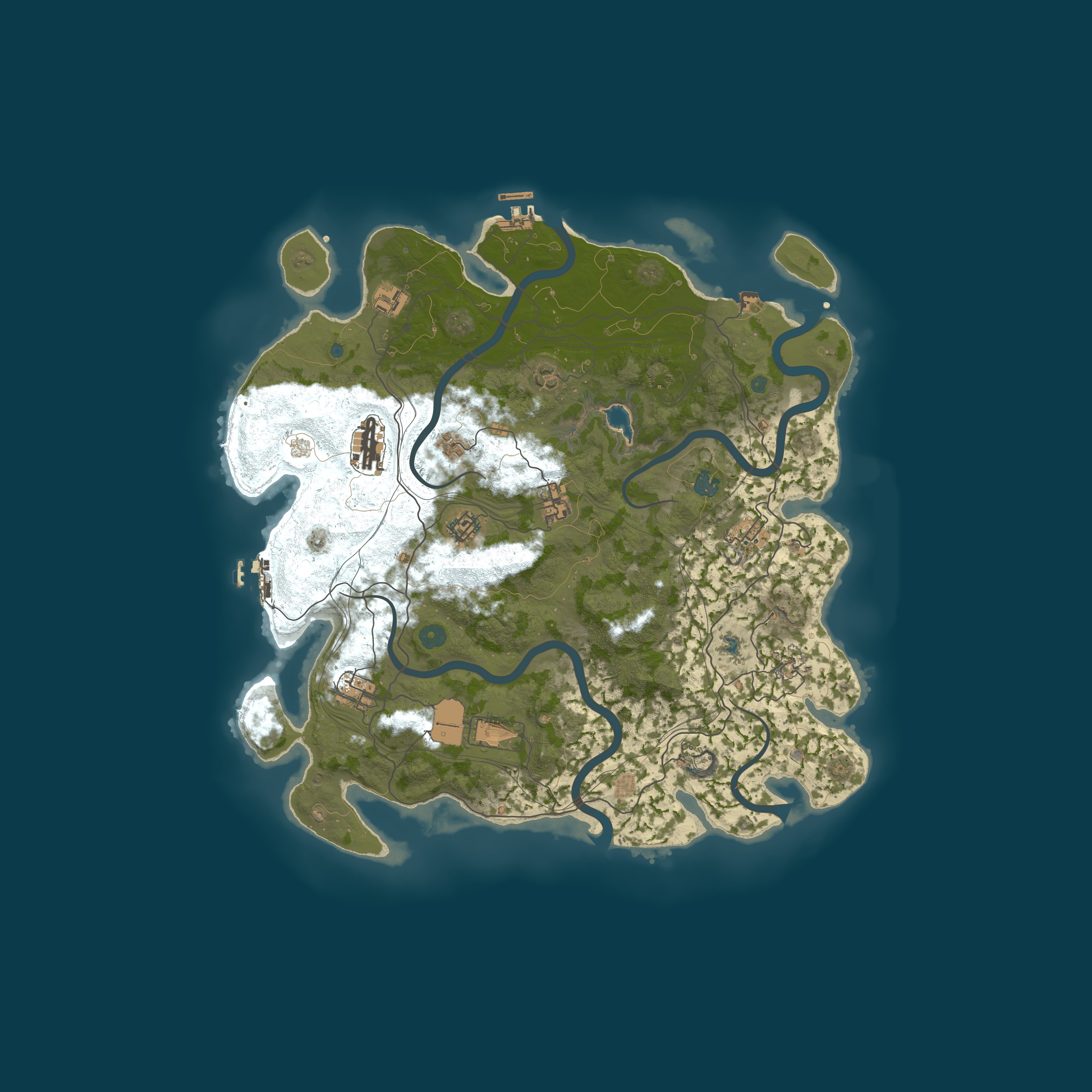 Map for [EU] Heatline.gg - PvE Monthly | Vanilla | Events | Raid Bases 
