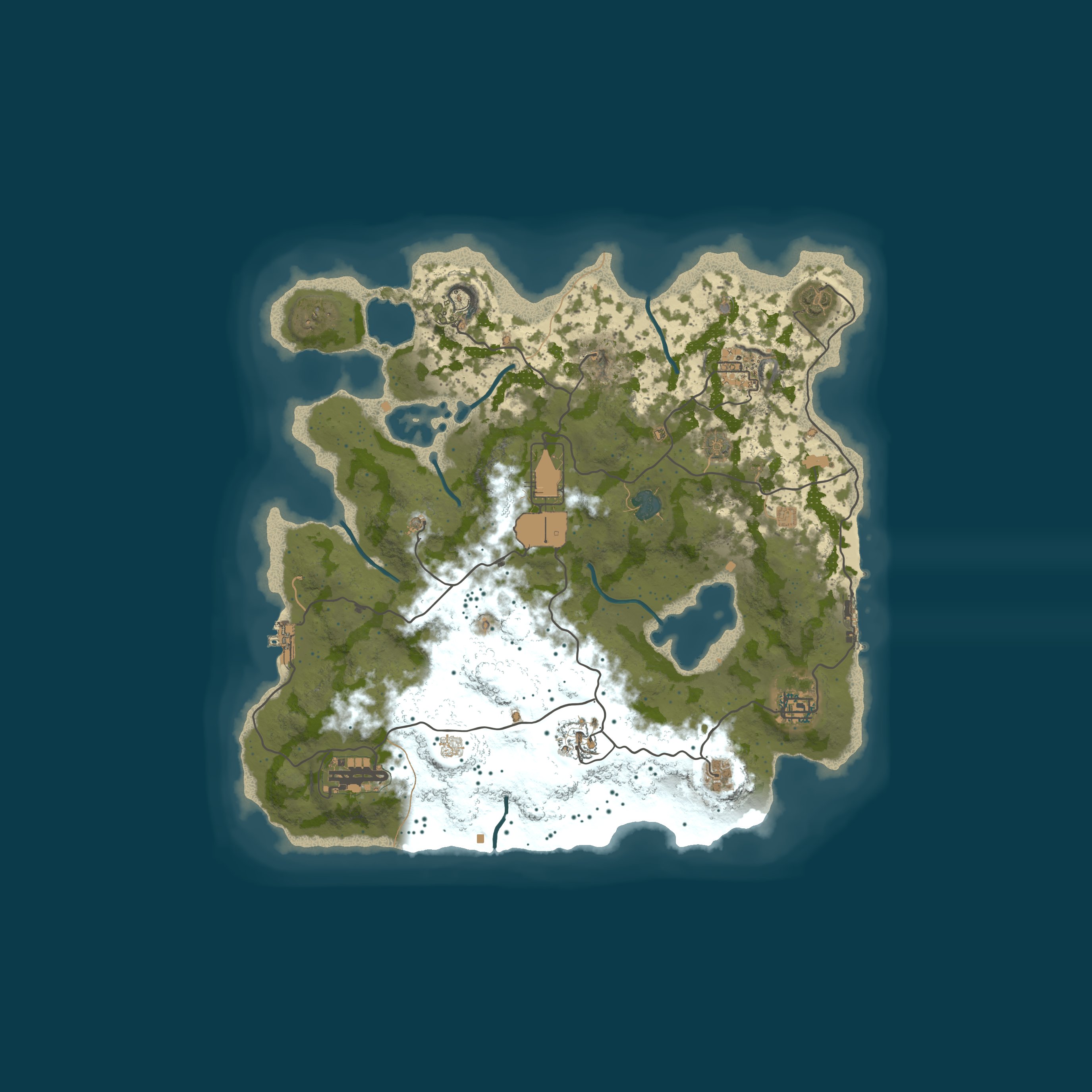 Custom Map, size 3500, seed 775923408