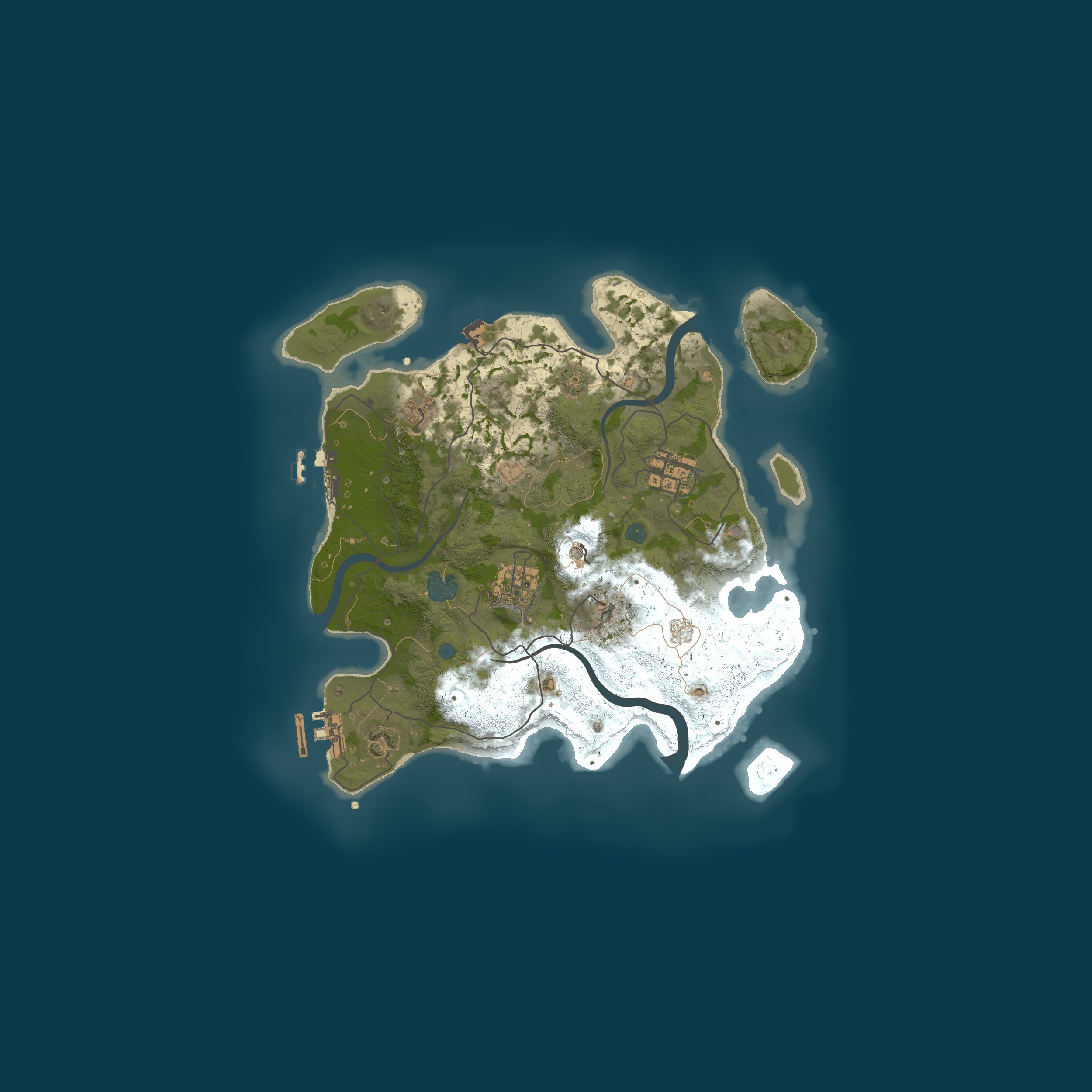 Procedural Map, size 3000, seed 1912157389
