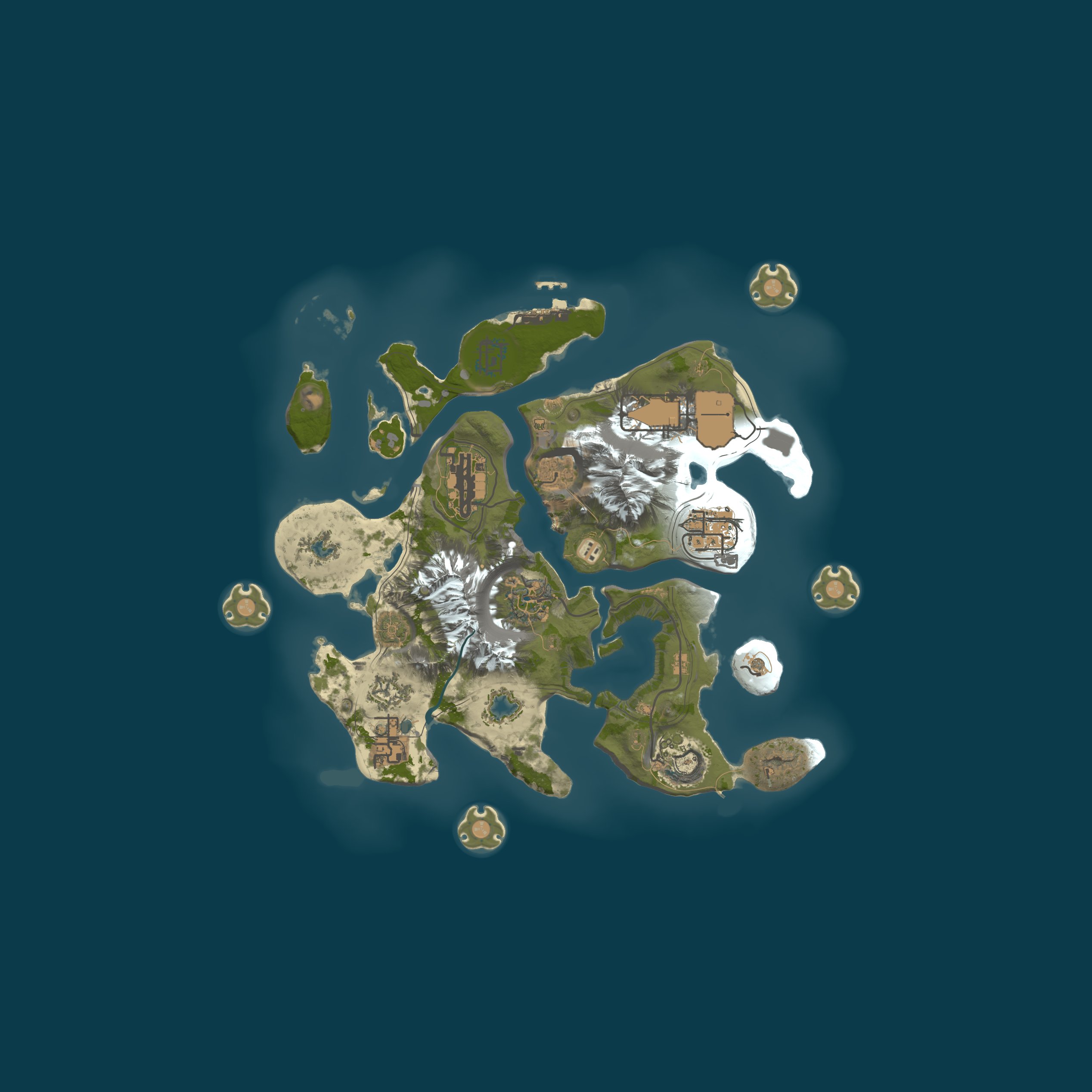 Custom Map, size 3072, seed 1337