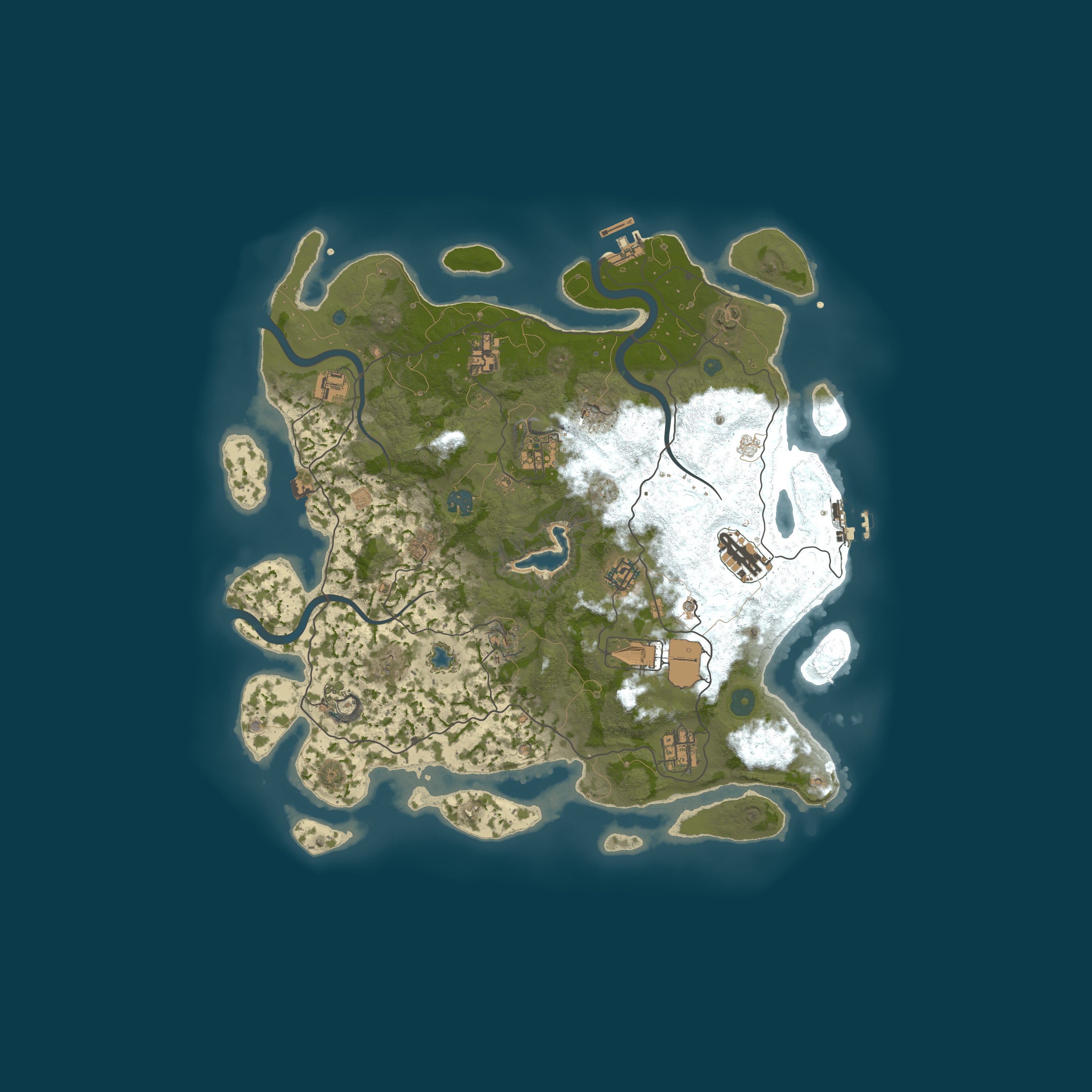 Procedural Map, size 4000, seed 86201825