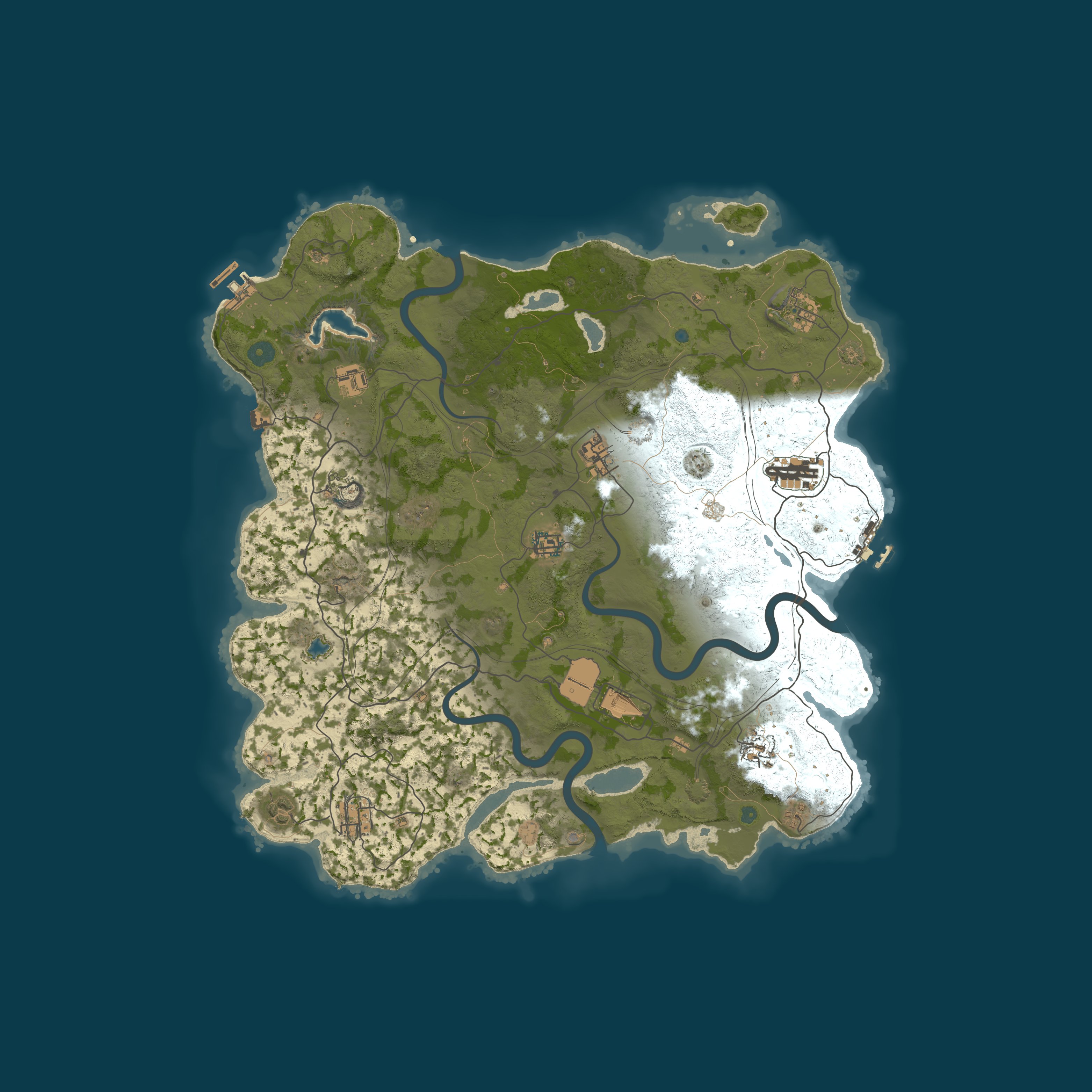 Map for WEREWOLF GAMING.CO 5x Solo/Duo LARGE|Lootx5|TP|Home|Kits|WIPED