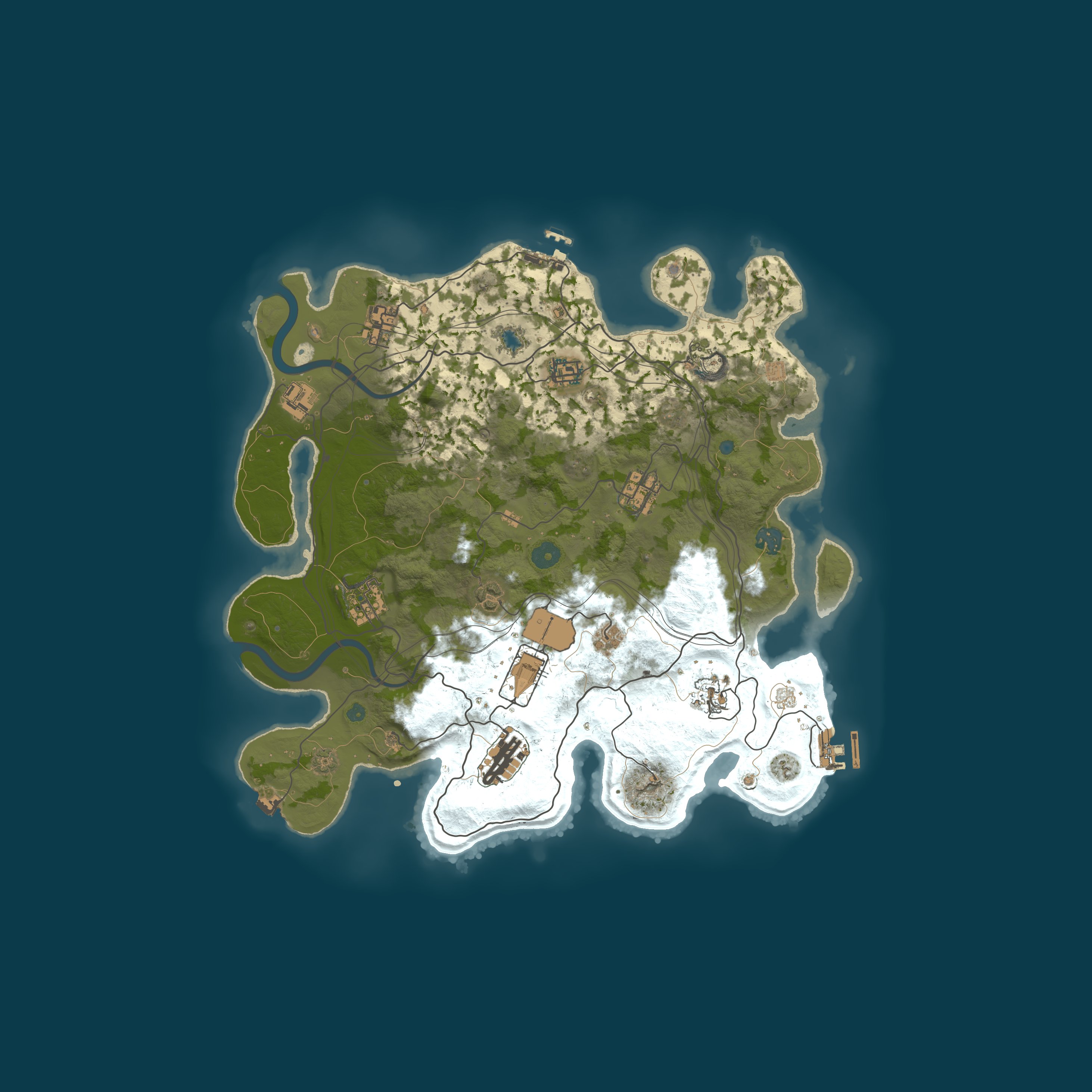 Custom Map, size 3850, seed 83