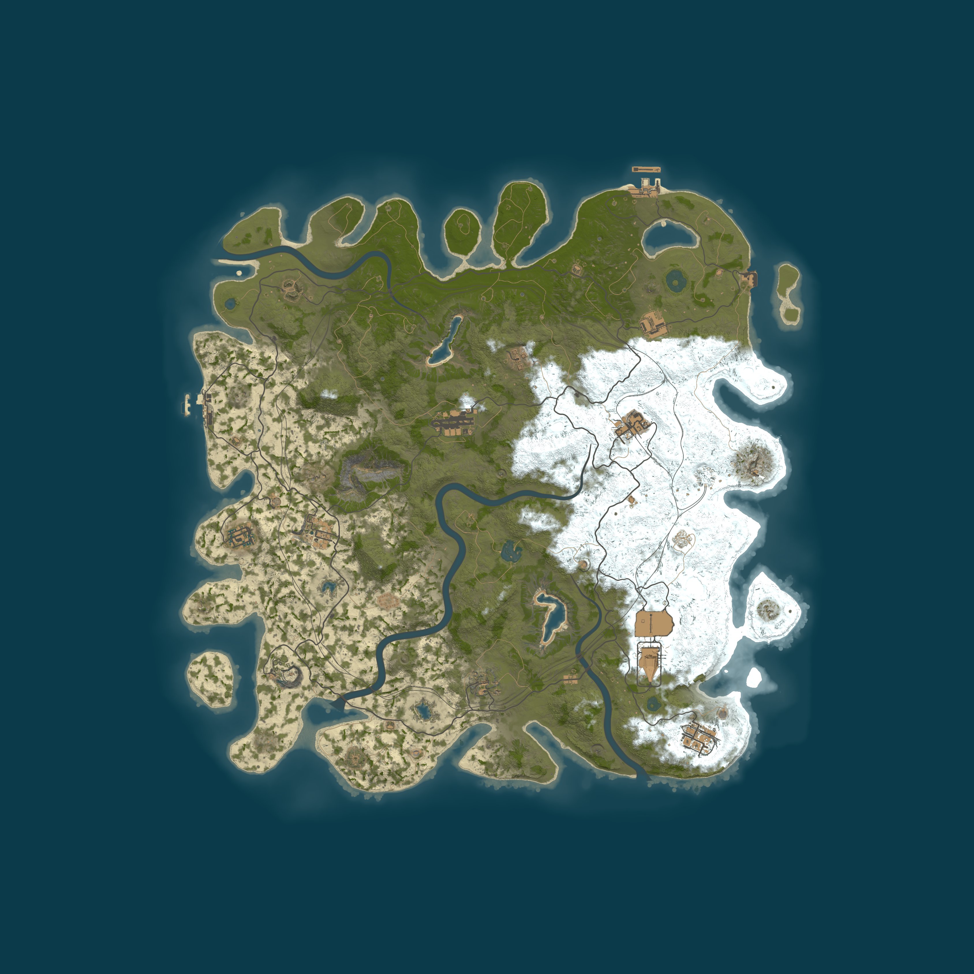 Procedural Map, size 4750, seed 2095917585