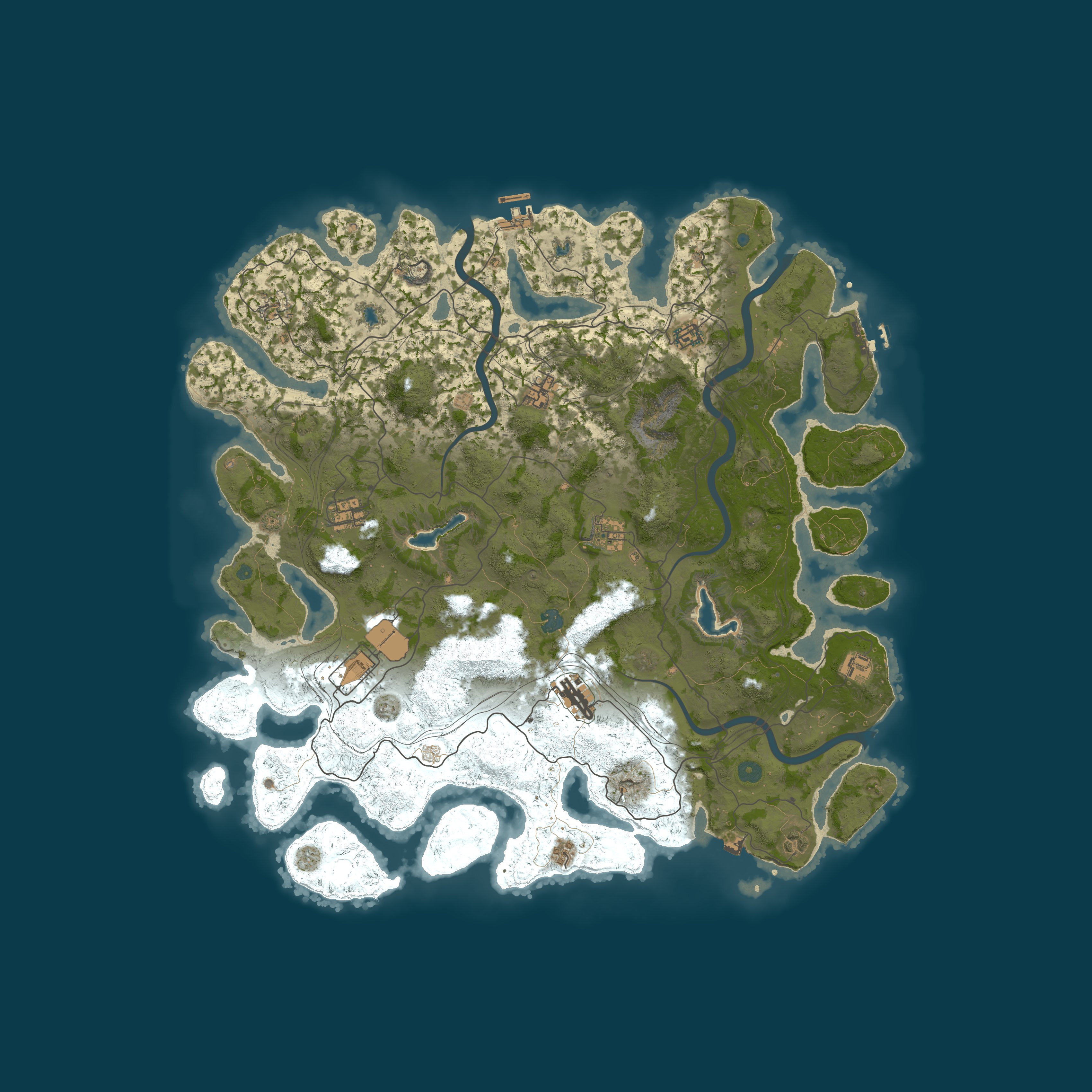 Rustvillage Procedural Map map