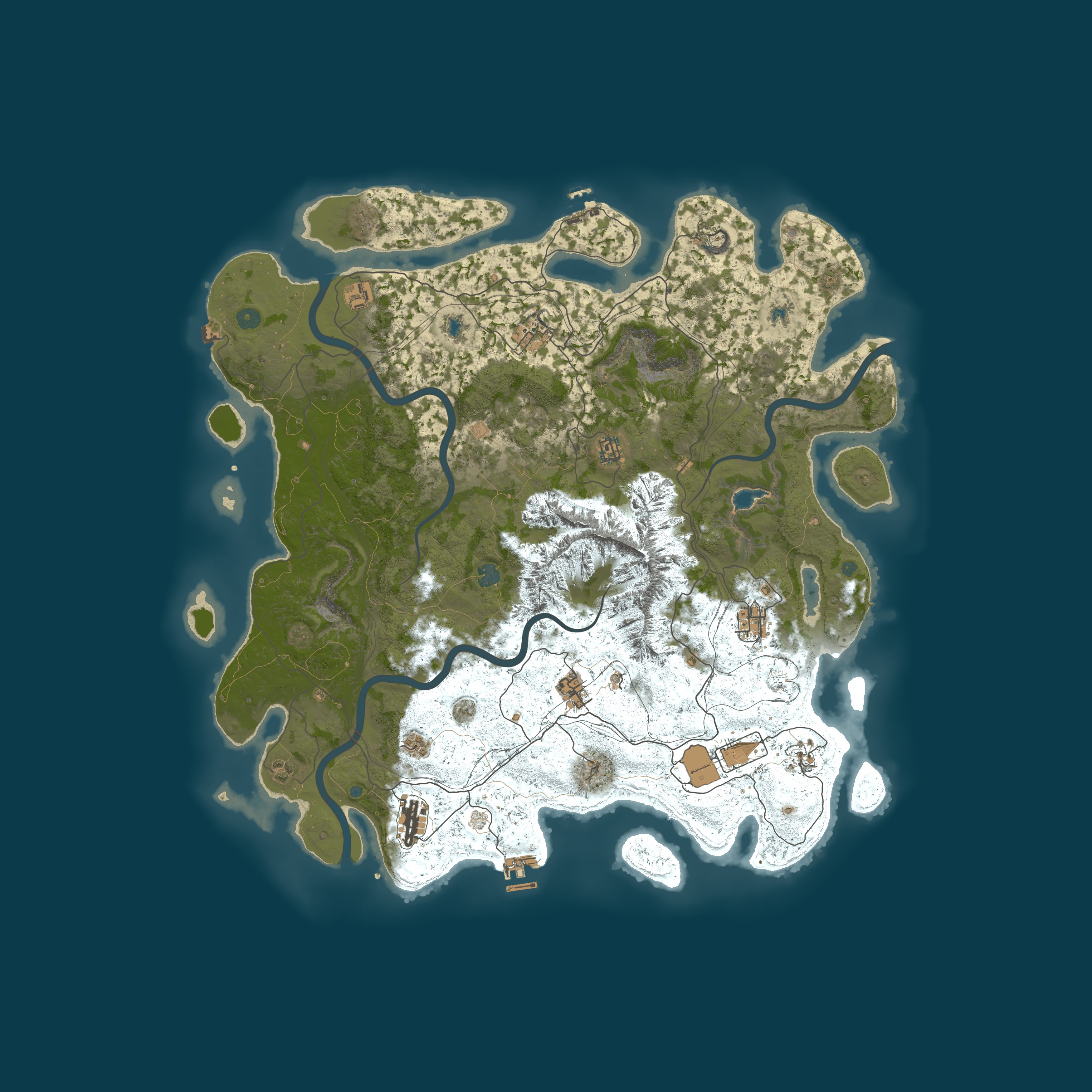 Procedural Map, size 5000, seed 1930720560