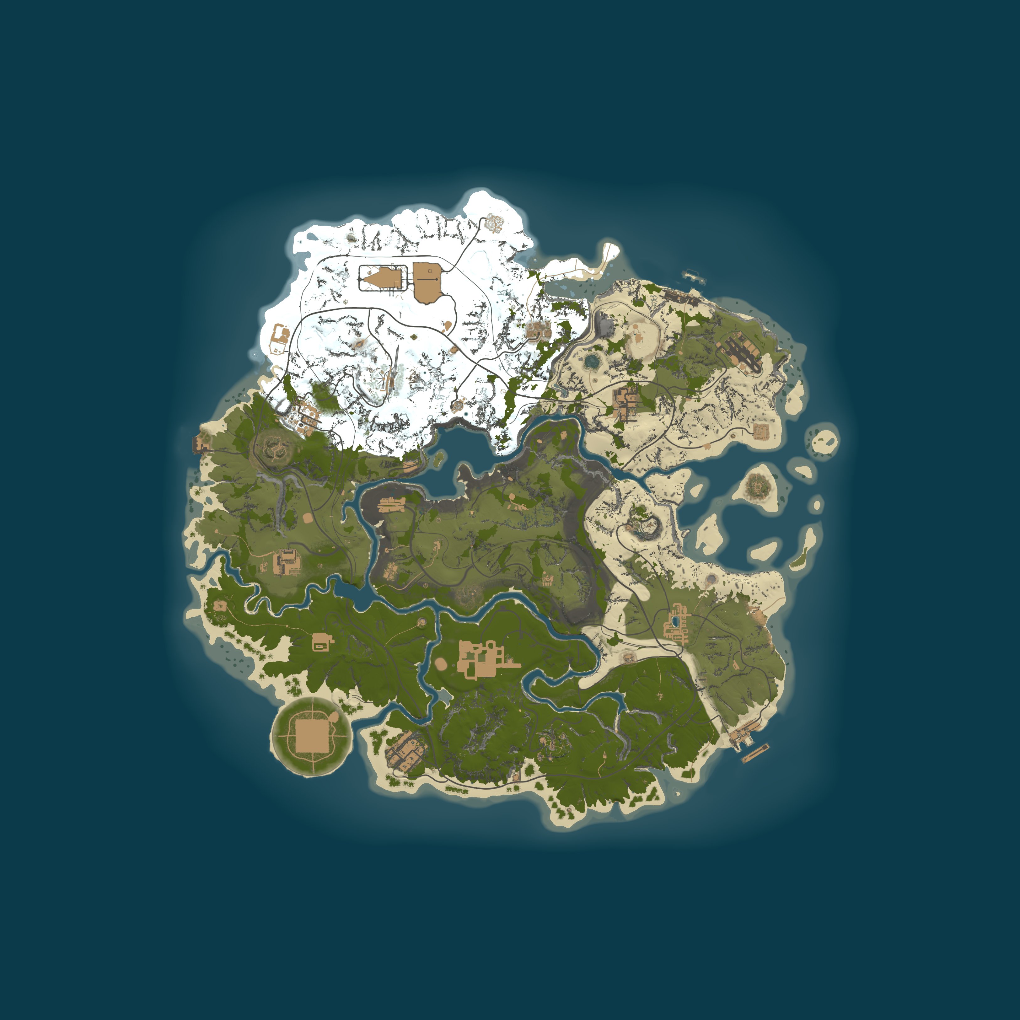 Map for Sanguine Rust | MMORPG | Custom Skill Tree | Zombies | PVE 2x